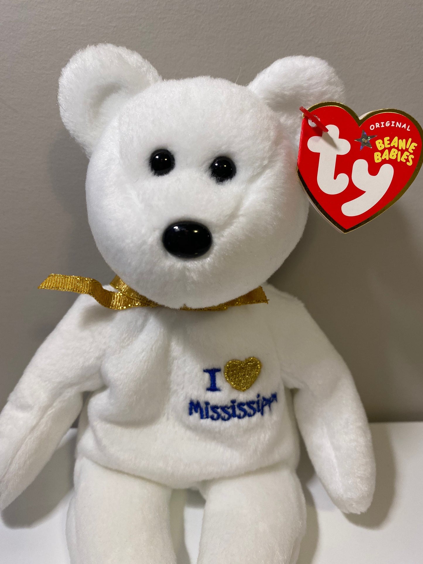 Ty Beanie Baby “Mississippi” the I Love Mississippi Bear - State Bear Exclusive (8.5 inch)