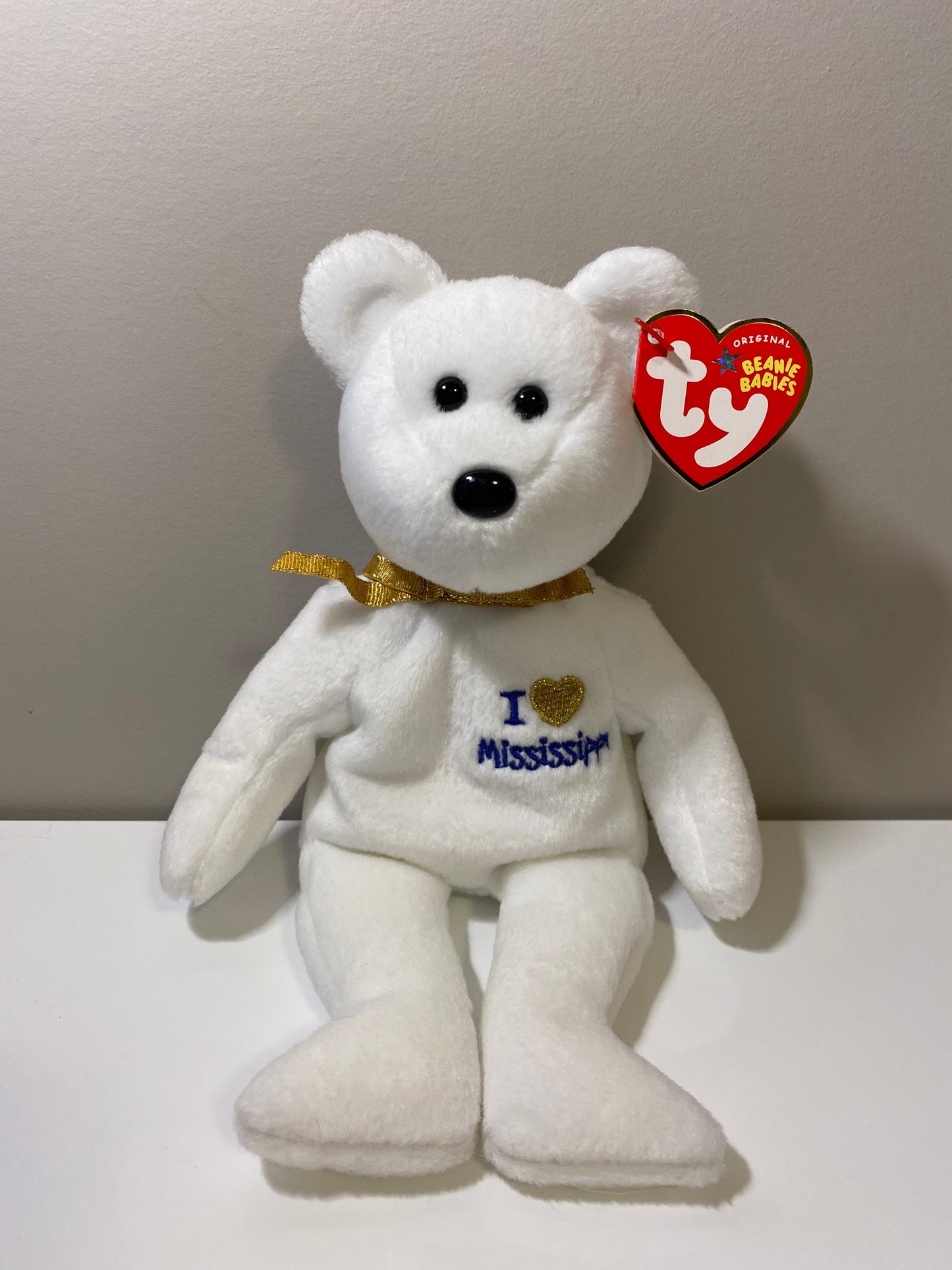 Ty Beanie Baby “Mississippi” the I Love Mississippi Bear - State Bear Exclusive (8.5 inch)