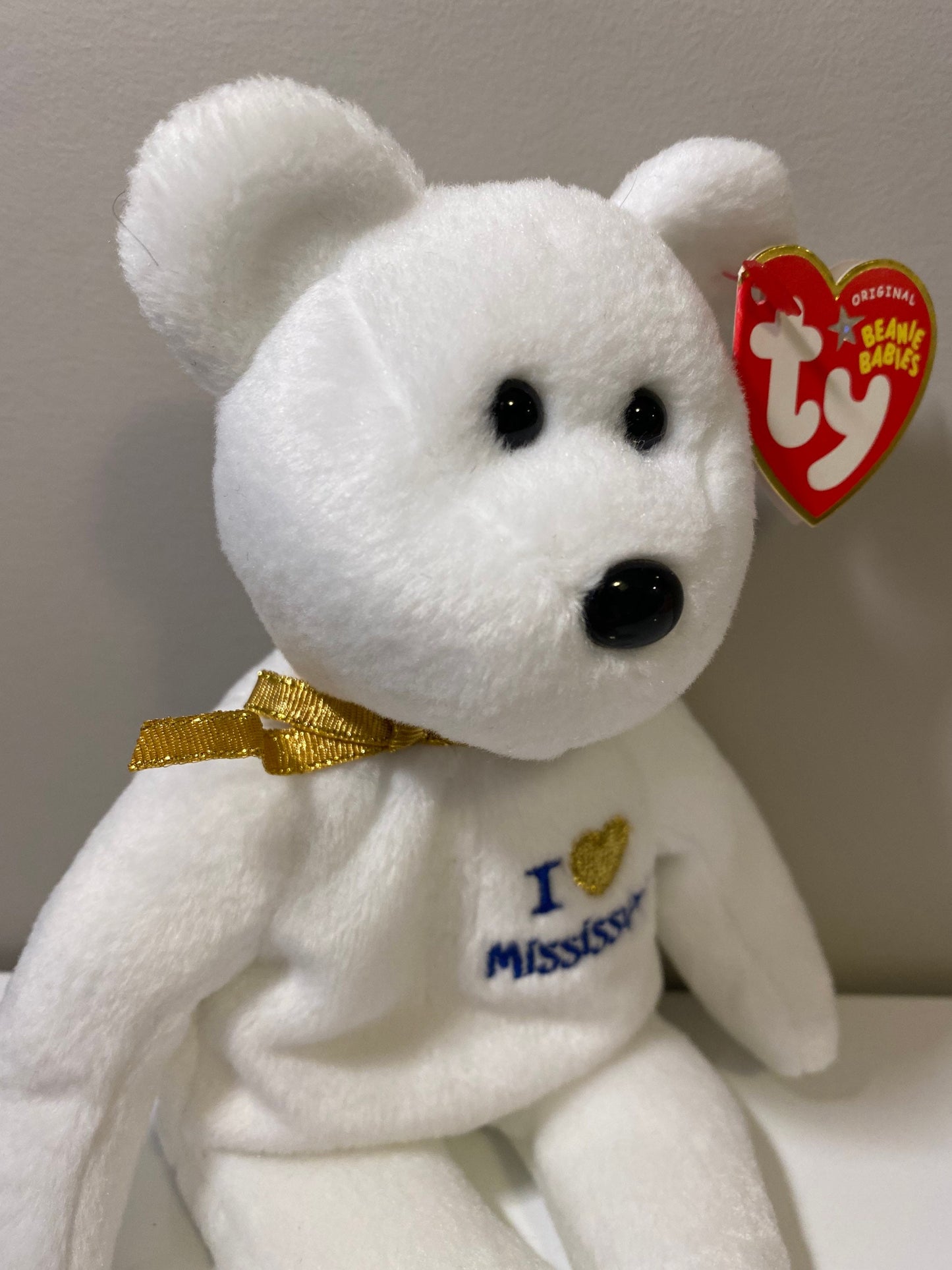 Ty Beanie Baby “Mississippi” the I Love Mississippi Bear - State Bear Exclusive (8.5 inch)