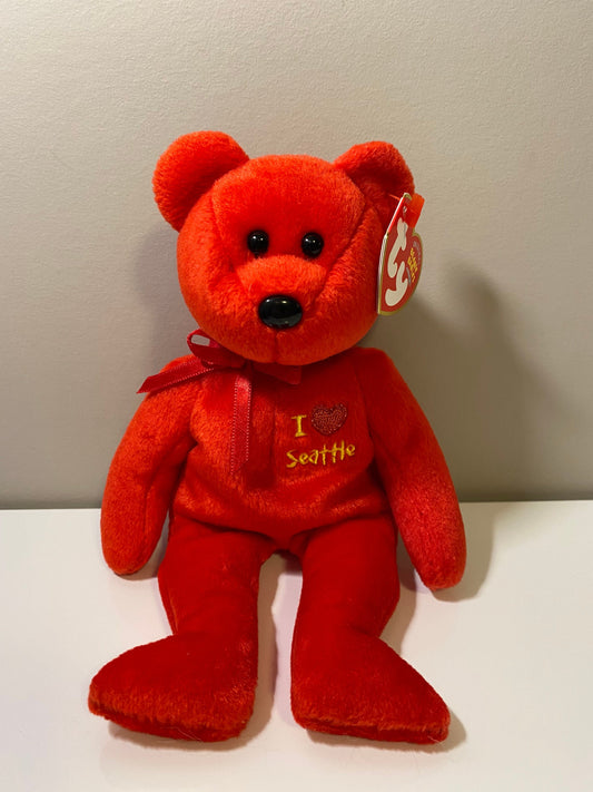 Ty Beanie Baby “Seattle” the I Love Seattle Bear - Show Exclusive (8.5 inch)