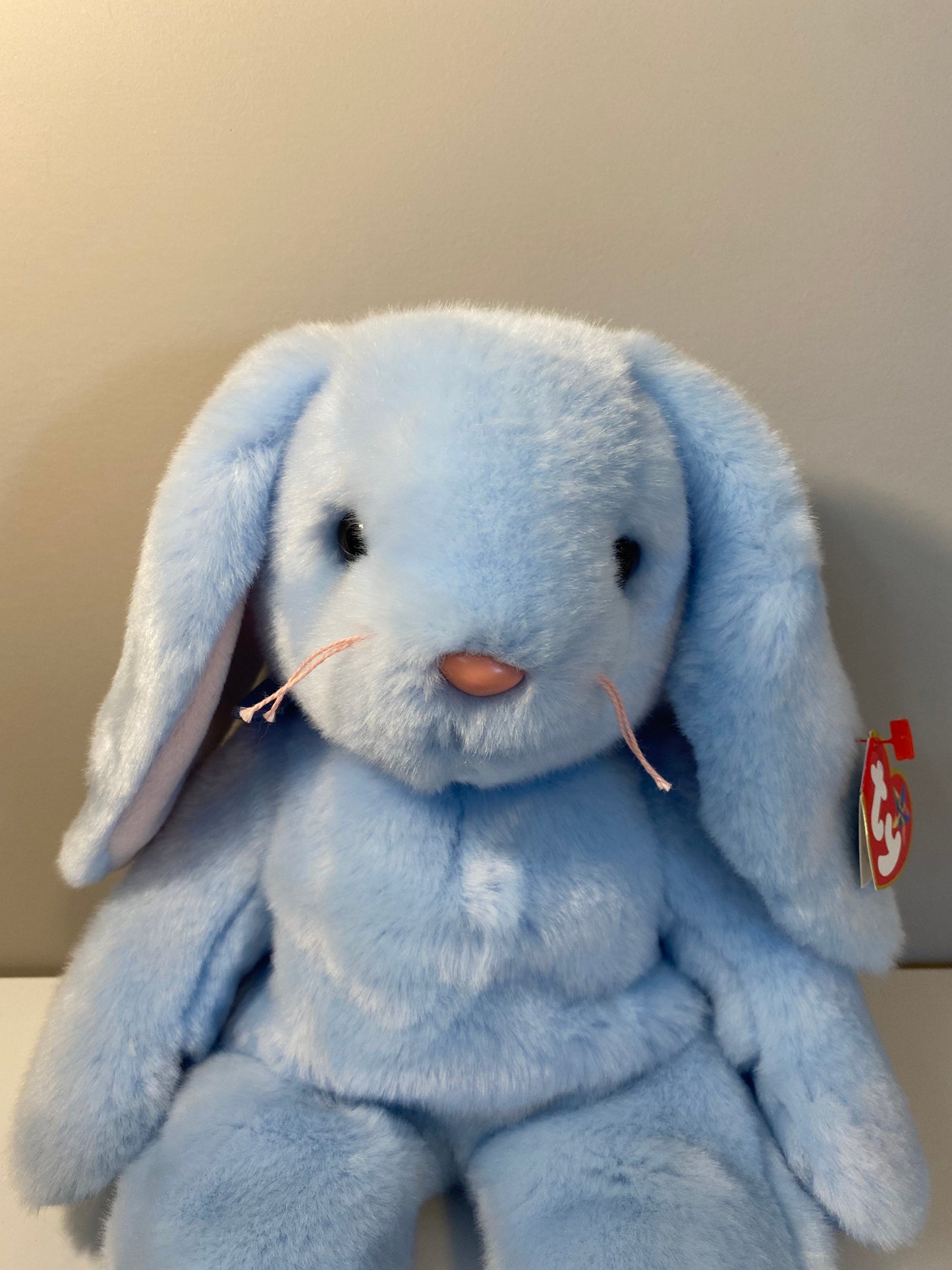 Ty Beanie Buddy “Flippity” the Blue Soft Bunny Rabbit ie (14 inch)