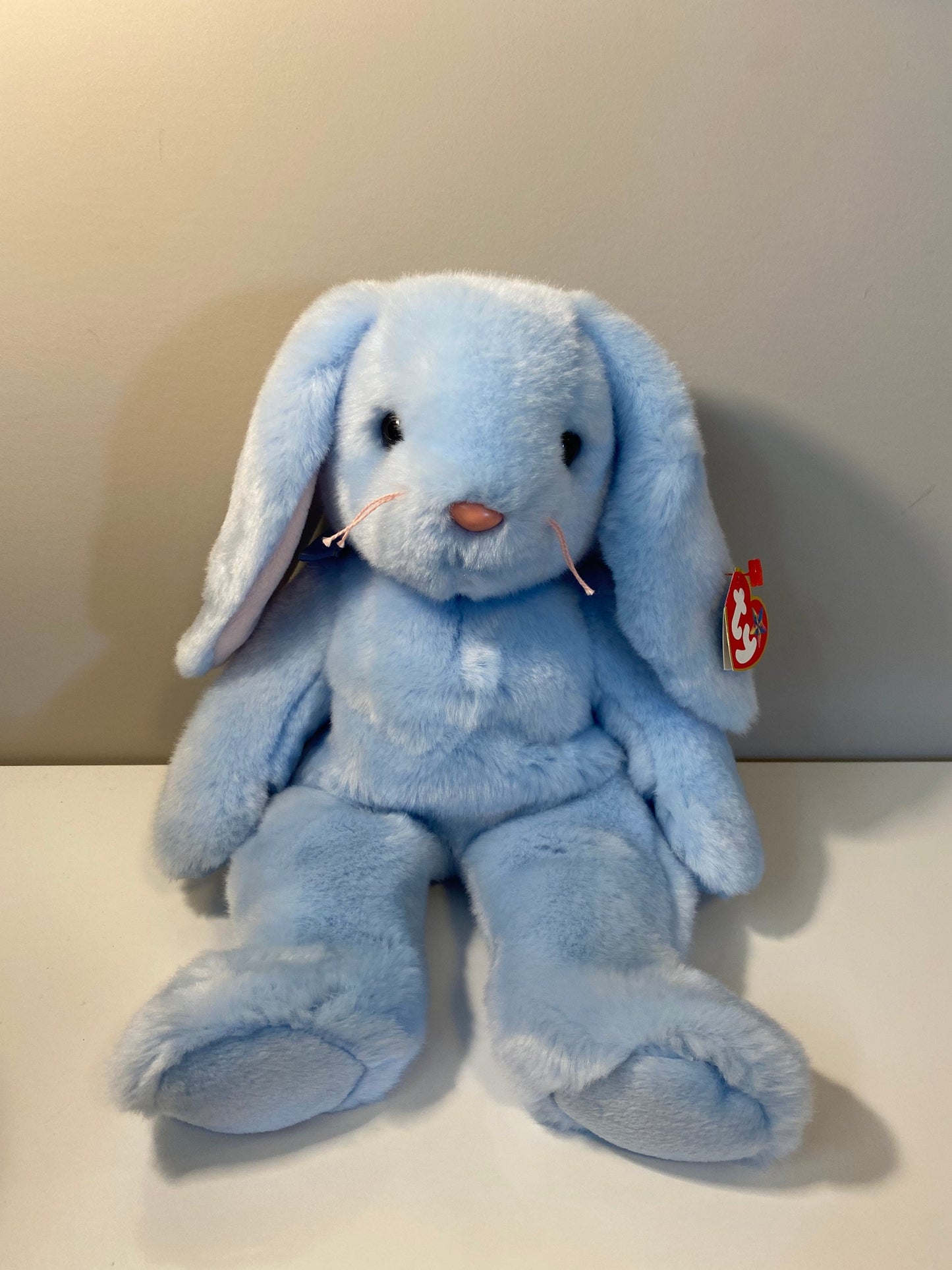 Ty Beanie Buddy “Flippity” the Blue Soft Bunny Rabbit ie (14 inch)