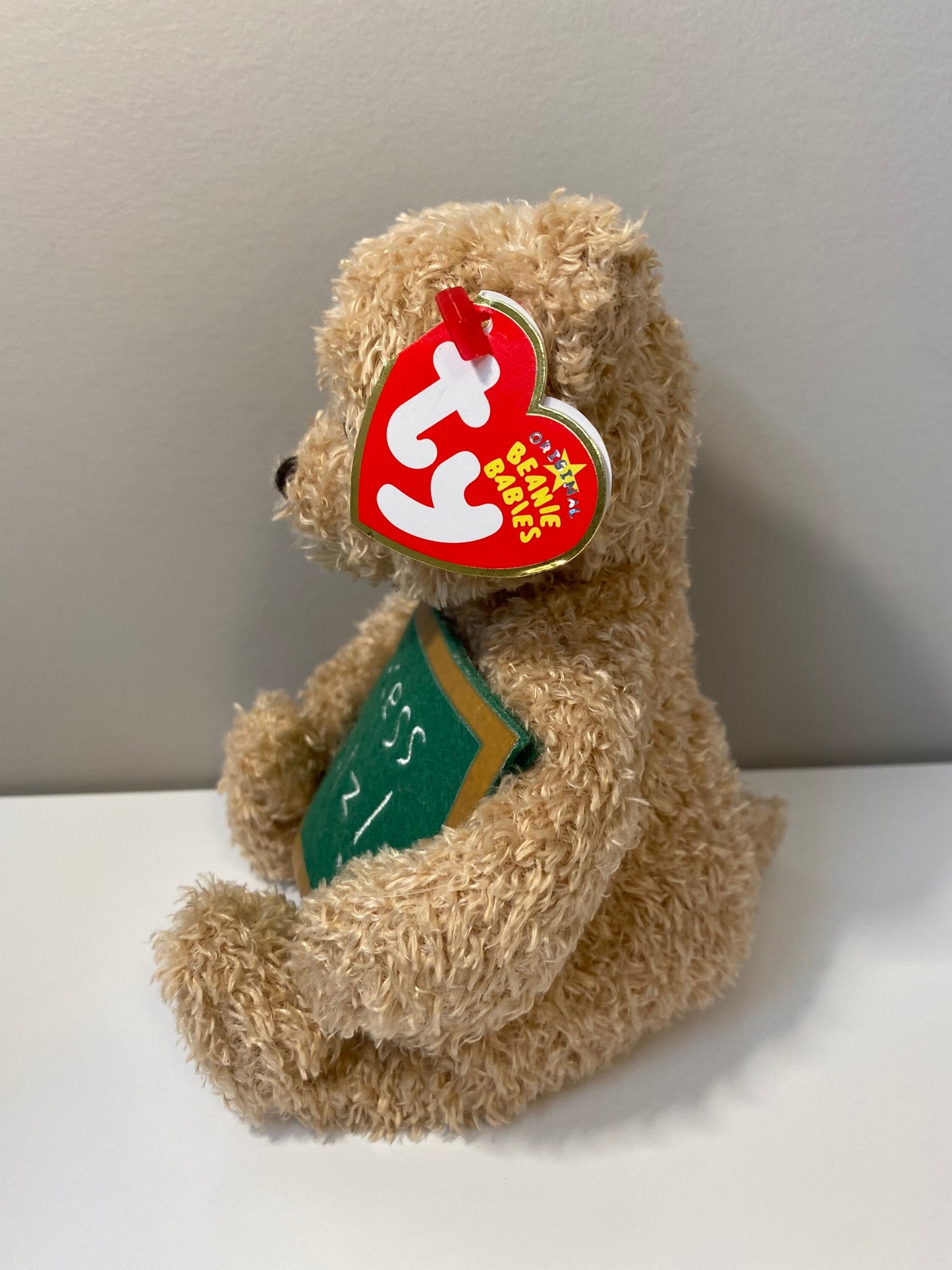 Ty Beanie Baby “School Rocks” the Bear Holding a “Recess Rulz” sign - Greetings Collection (5 inch)