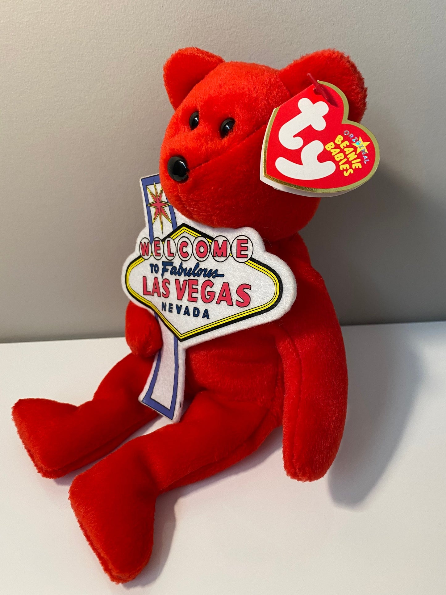 Ty Beanie Baby “Aces” the Welcome to Las Vegas Bear - Las Vegas Exclusive (8.5 inch)