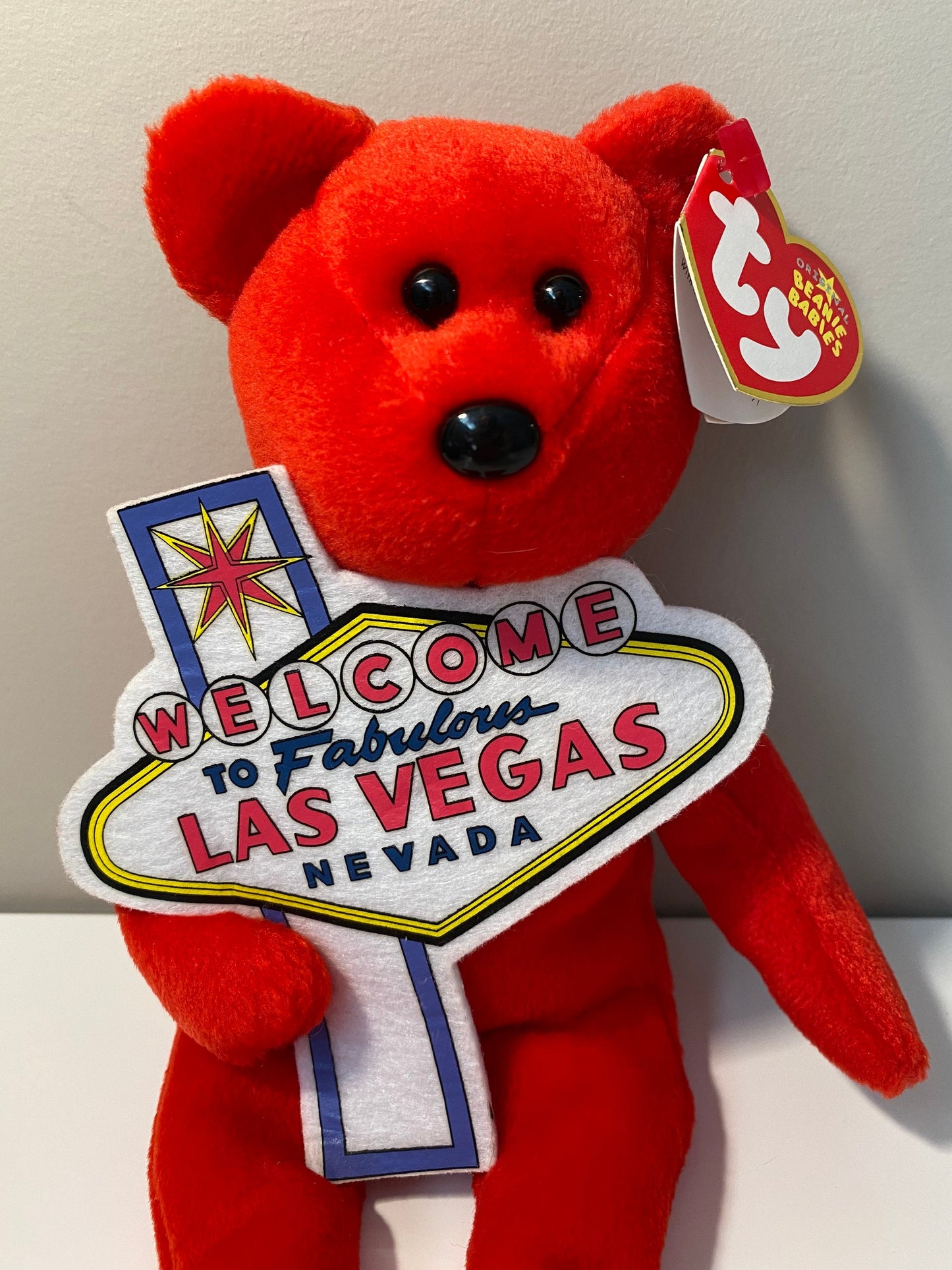 Ty Beanie Baby “Aces” the Welcome to Las Vegas Bear - Las Vegas Exclusive (8.5 inch)