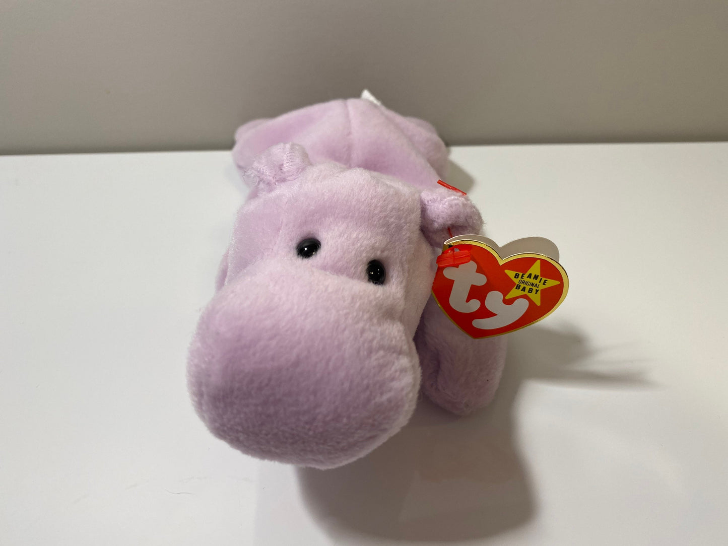 Ty Beanie Baby “Happy” the Purple Hippo! (9 inch)