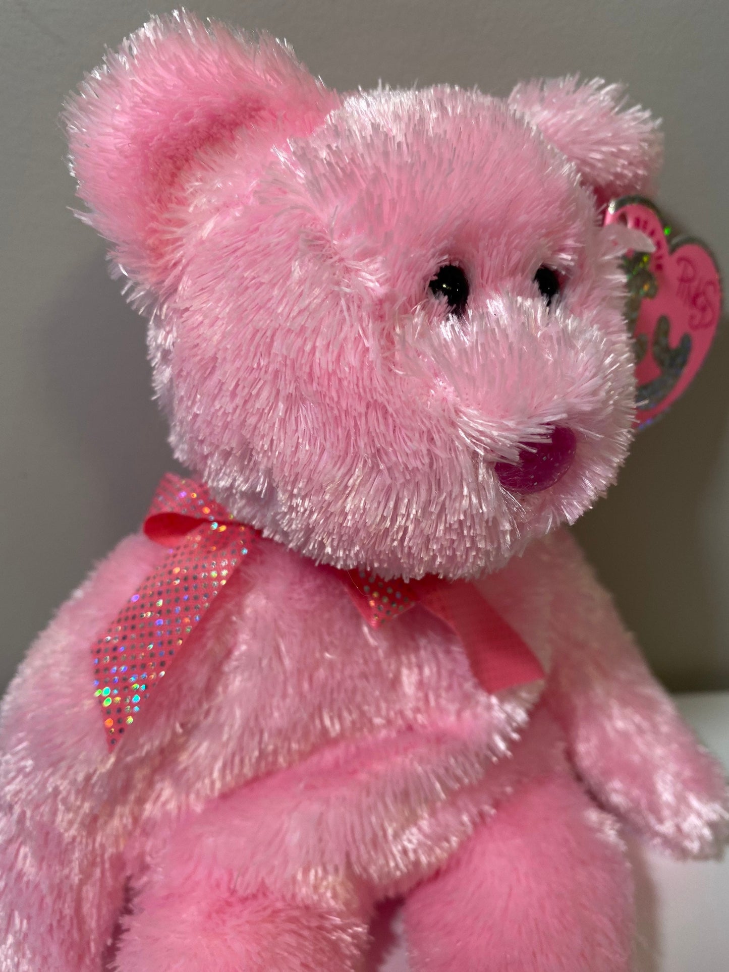 Ty Beanie Baby”Dazzler” the Pink Bear (8.5 inch)