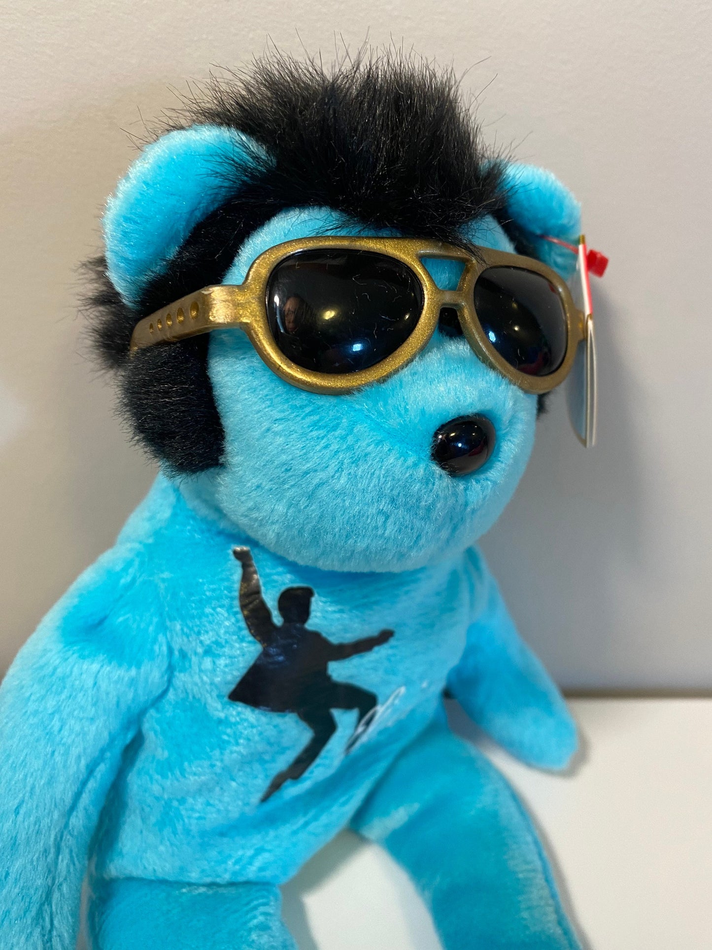 Ty Beanie Baby “Blue Beanie Shoes” the Elvis Presley Bear (8.5 inch)