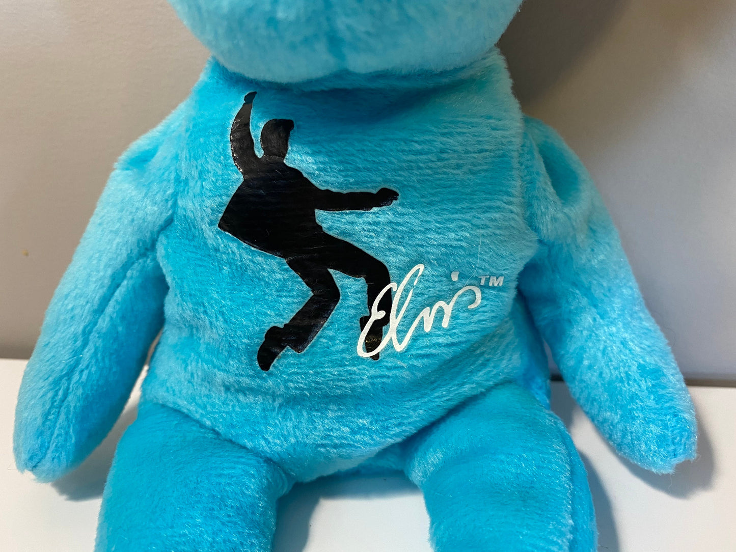 Ty Beanie Baby “Blue Beanie Shoes” the Elvis Presley Bear (8.5 inch)