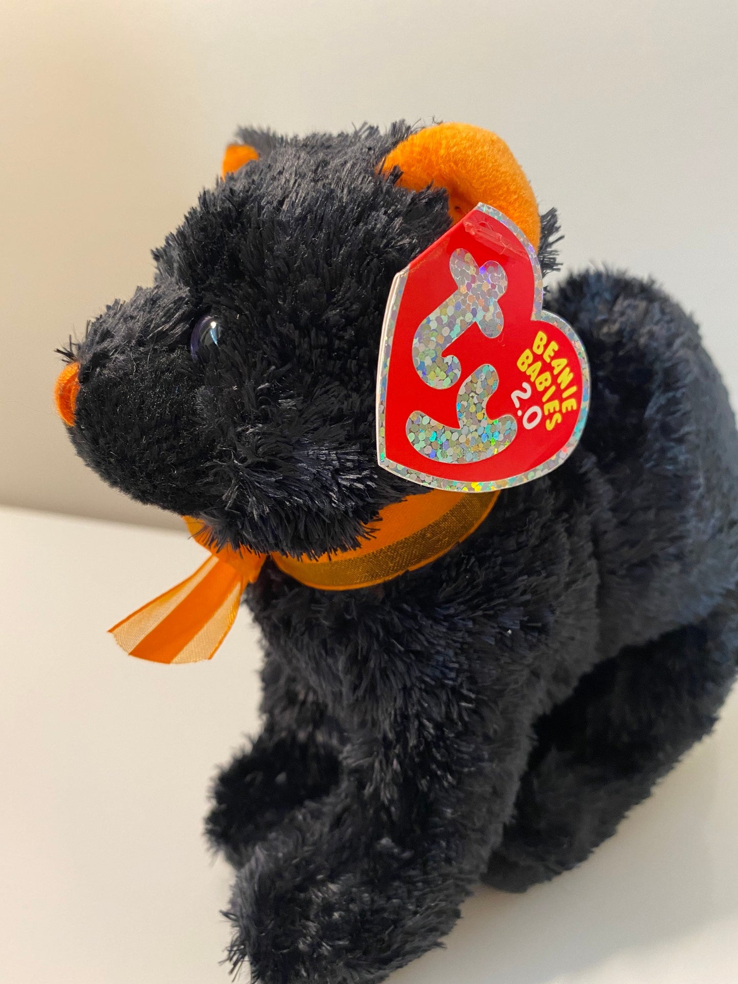 Ty Beanie Baby “Scaredy” the Black and Orange Cat (5.5 inch)