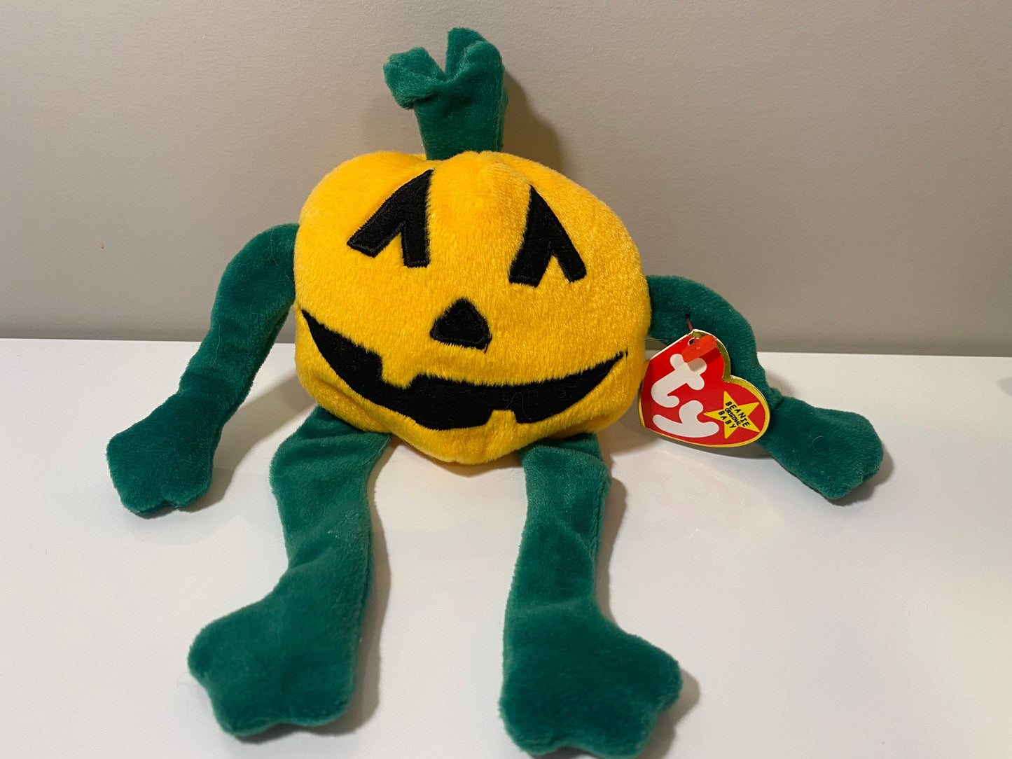 Ty Beanie Baby “Pumkin” the Orange or Rare Yellow Colour (4 inch)