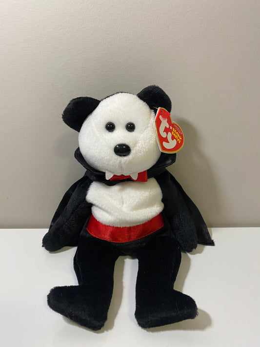 Ty Beanie Baby “Baron Van Pyre” the Vampire Bear! *Rare* (8.5 inch)