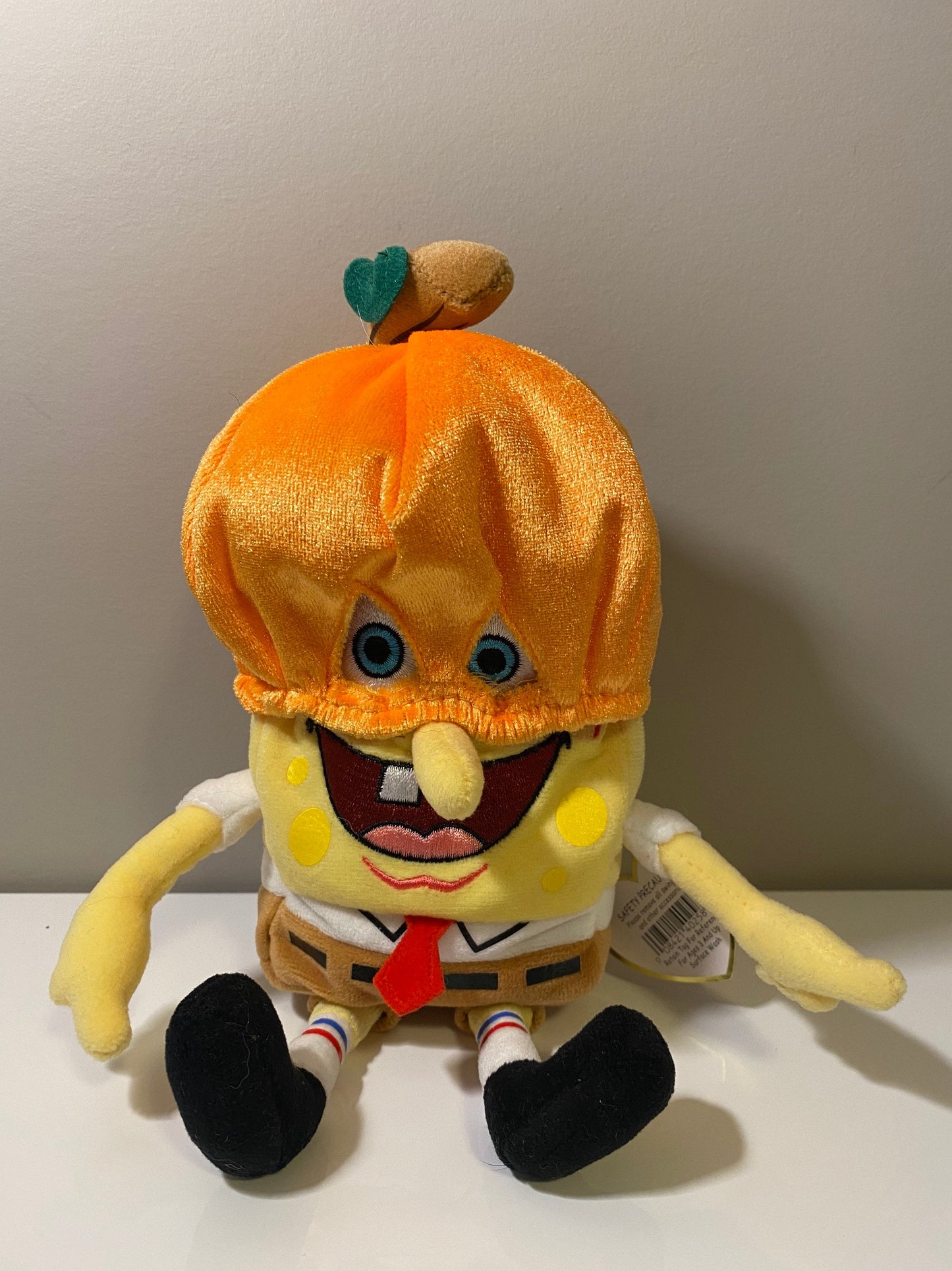 Ty Beanie Baby “SpongeBob Pumpkin Mask” the Spongebob Squarepants Halloween Character (9 inch)