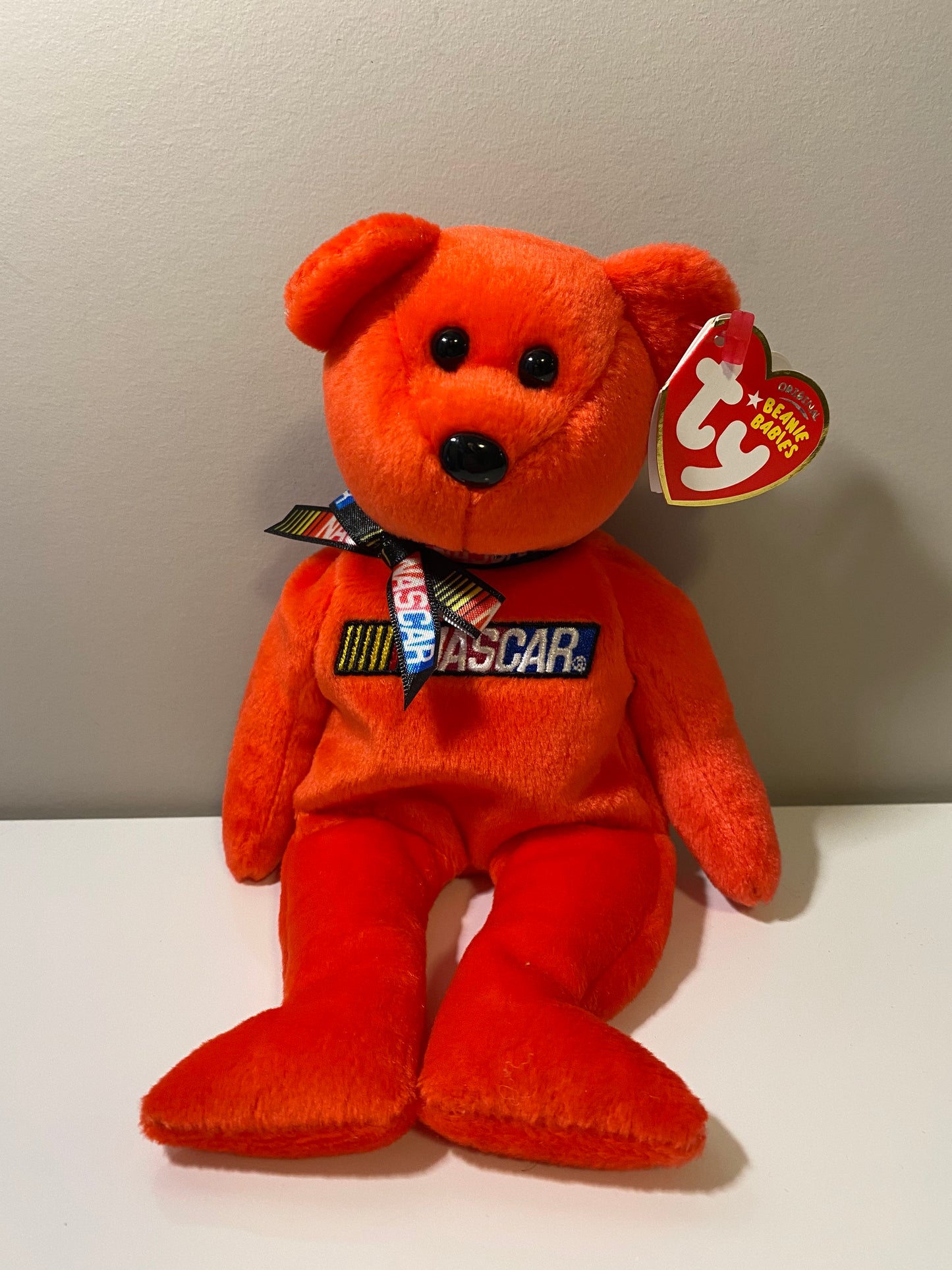 Ty Beanie Baby “Racer” the Nascar Bear - Red Version (8.5 inch)