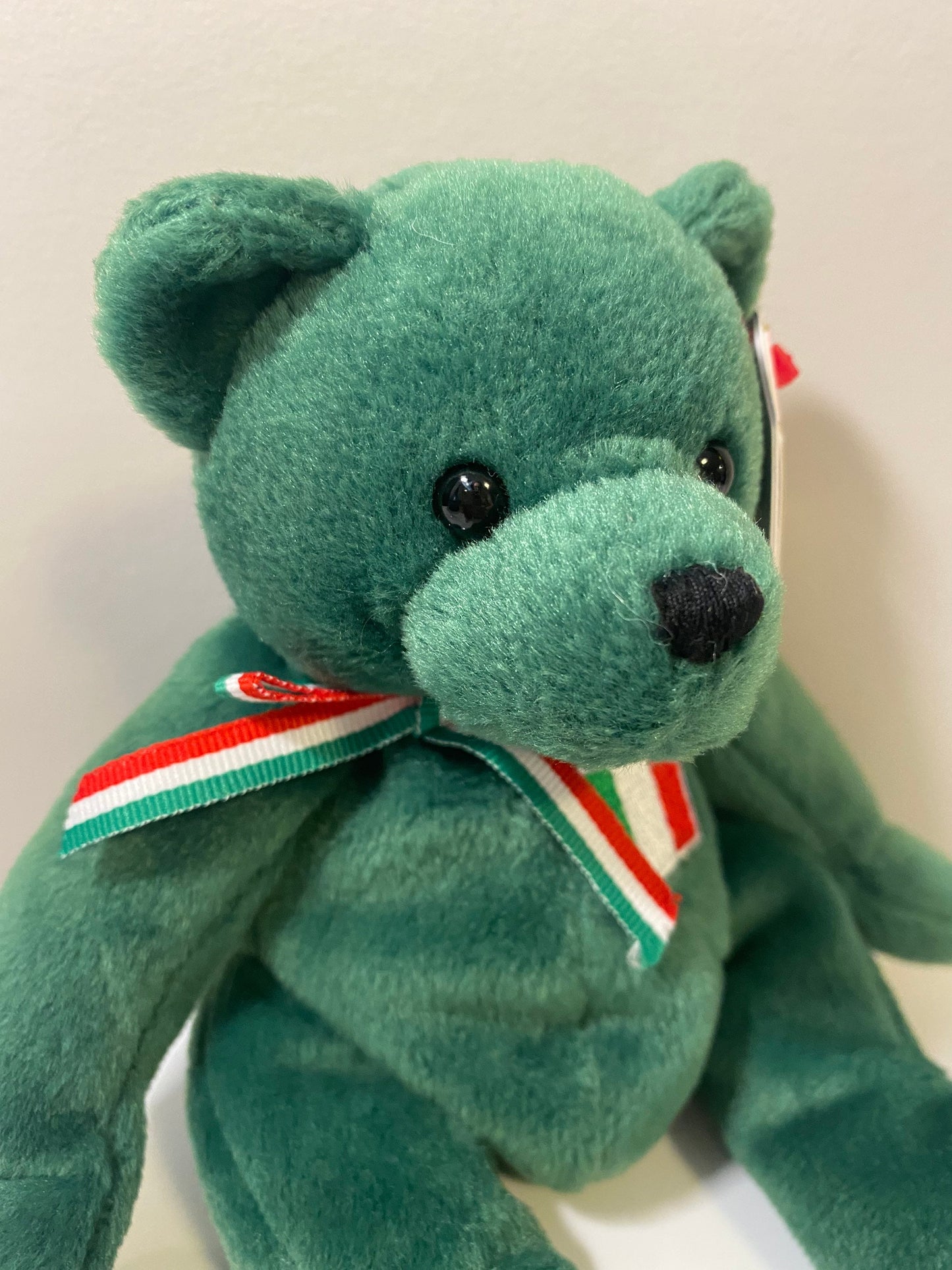 Ty Beanie Baby “Basilico” the Bear - European Exclusive (7.5 inch)