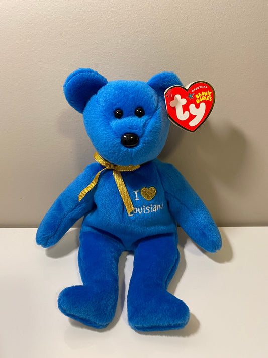 Ty Beanie Baby “Louisiana” the I Love Louisiana Bear - State Exclusive (8.5 inch)