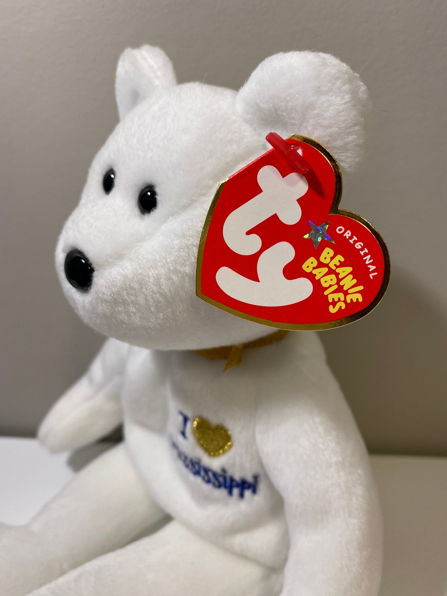 Ty Beanie Baby “Mississippi” the I Love Mississippi Bear - State Bear Exclusive (8.5 inch)