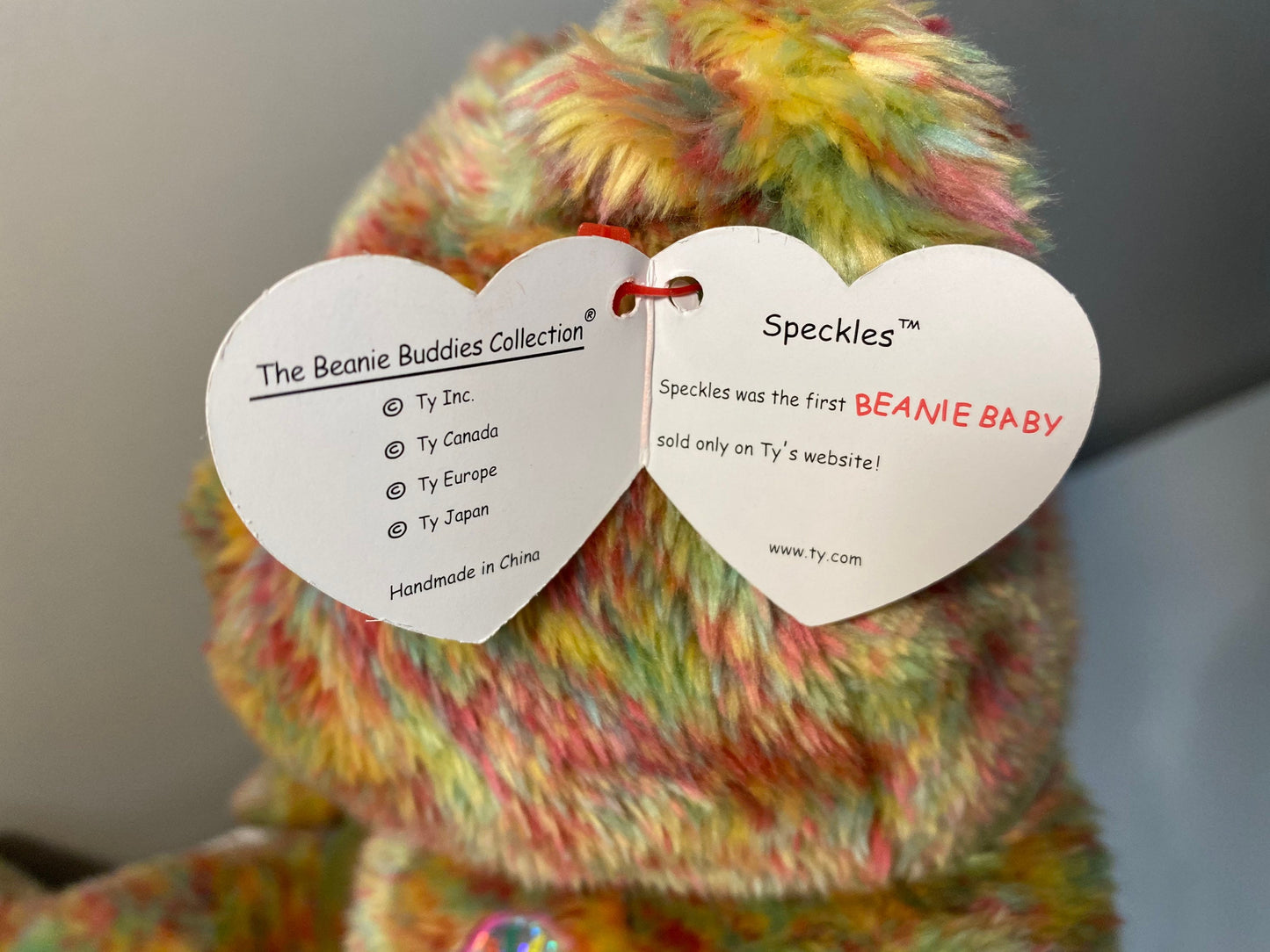 Ty Beanie Buddy “Speckles” the Bear (13.5 inch)