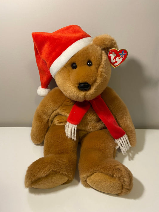 Ty Beanie Buddy “1997 Holiday Teddy” the Holiday Bear  (14 inch)