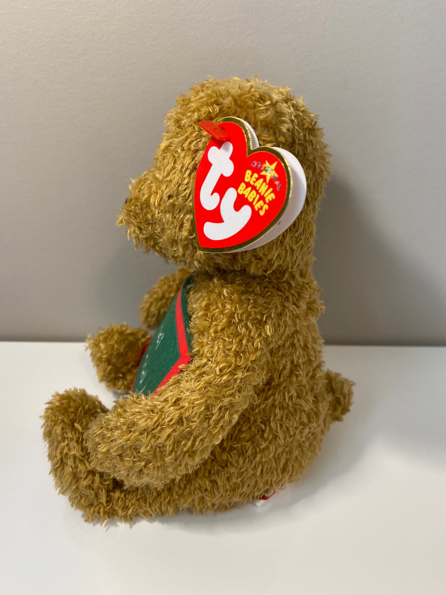 Ty Beanie Baby “School Rocks” the Bear holding a sign that says “2 Cool 4 School” - Greetings Collection (5 inch)