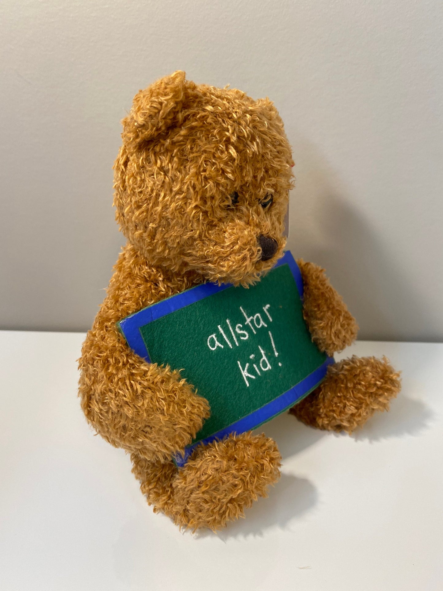 Ty Beanie Baby “School Rocks” the Bear holding a Sign that says “All-Star Kid” - Greetings Collection (5 inch)