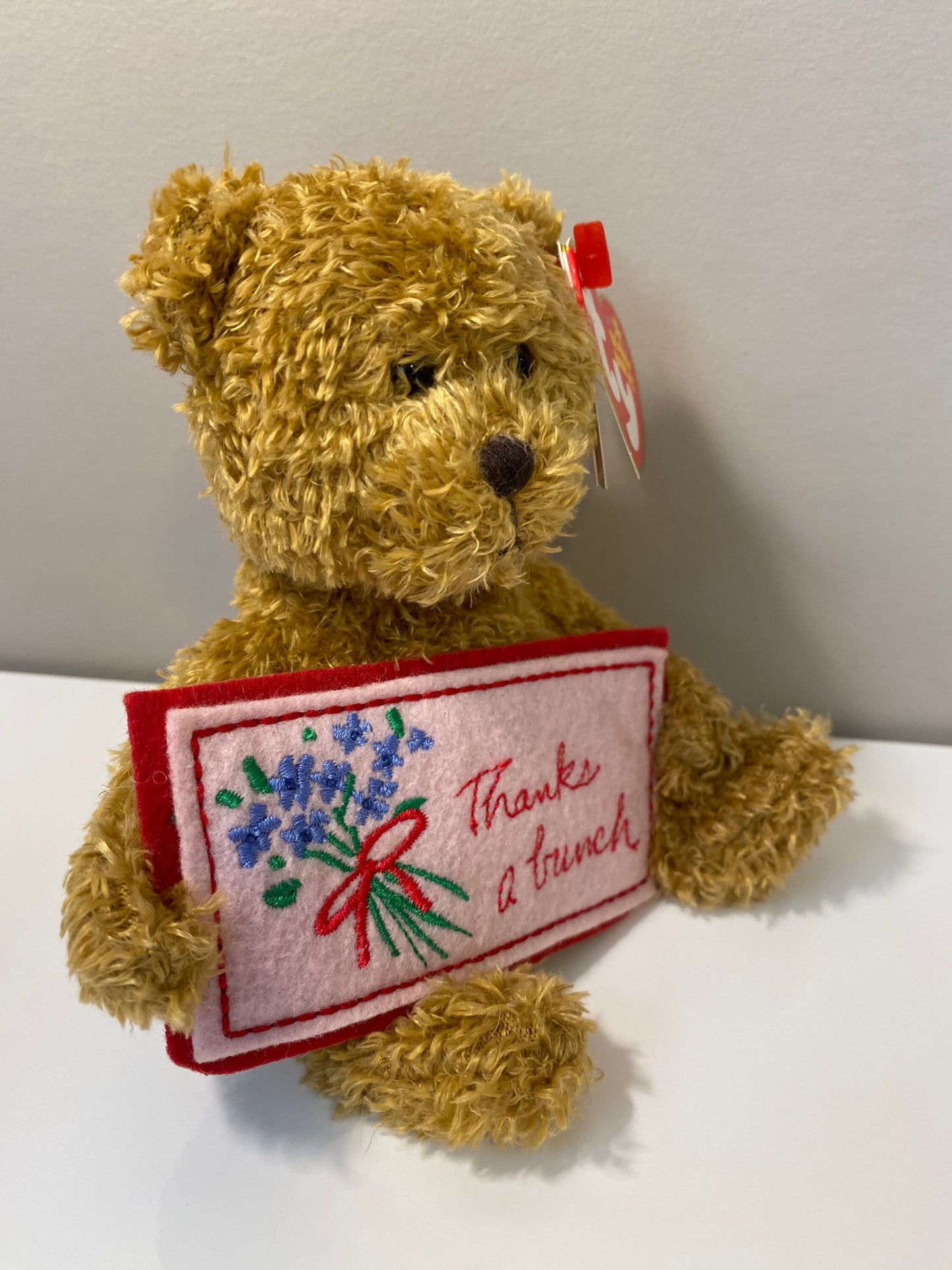 Ty Beanie Baby “Thanks a Bunch” the Bear - Greetings Collection (5 inch)