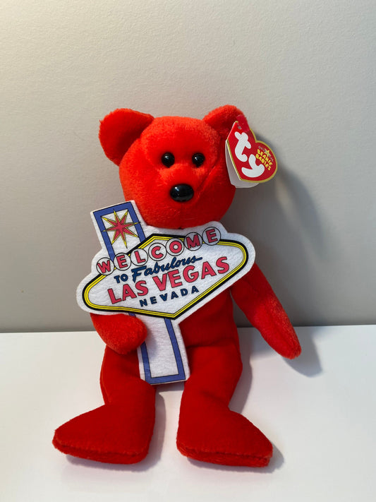 Ty Beanie Baby “Aces” the Welcome to Las Vegas Bear - Las Vegas Exclusive (8.5 inch)