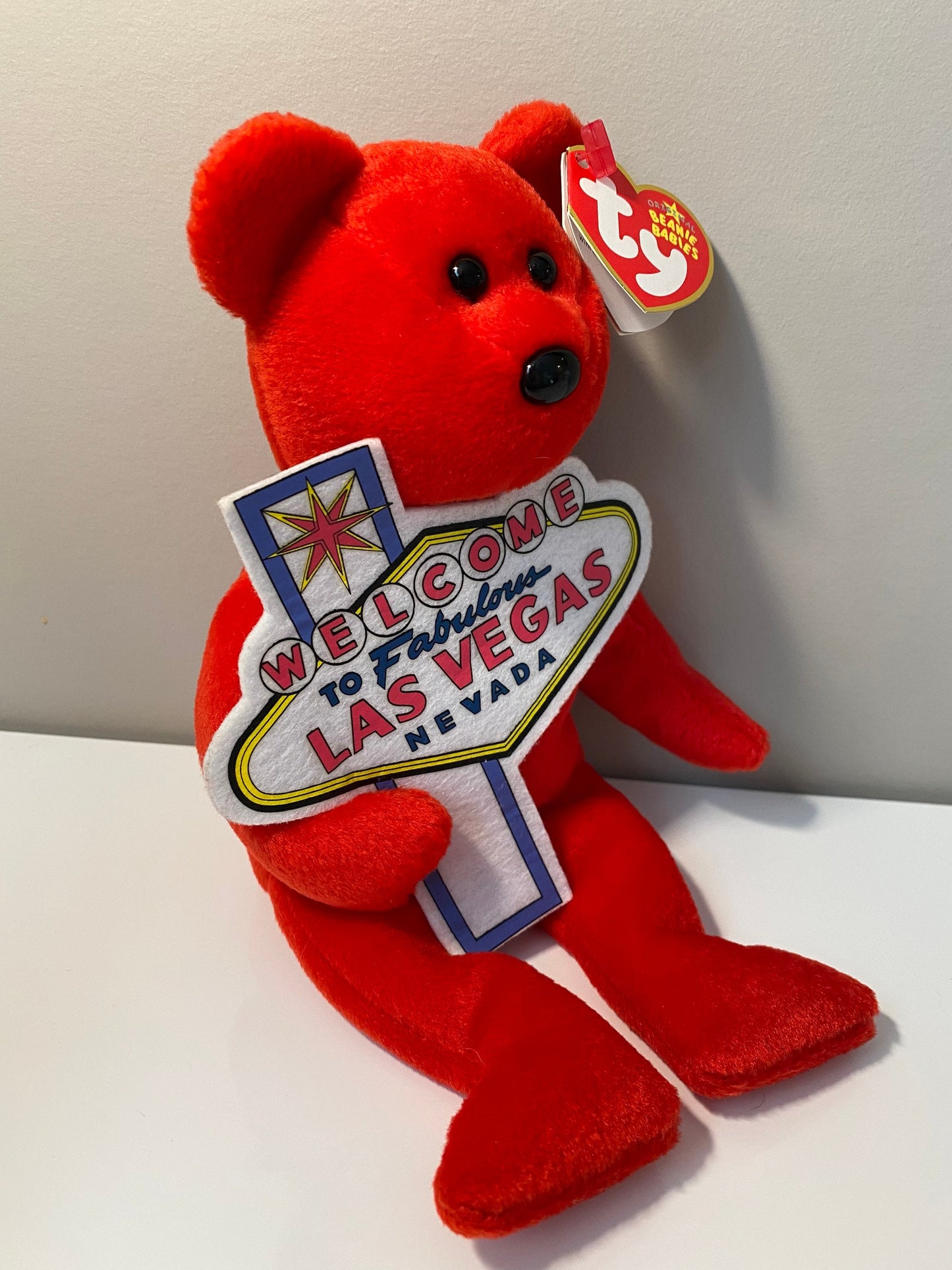 Ty Beanie Baby “Aces” the Welcome to Las Vegas Bear - Las Vegas Exclusive (8.5 inch)