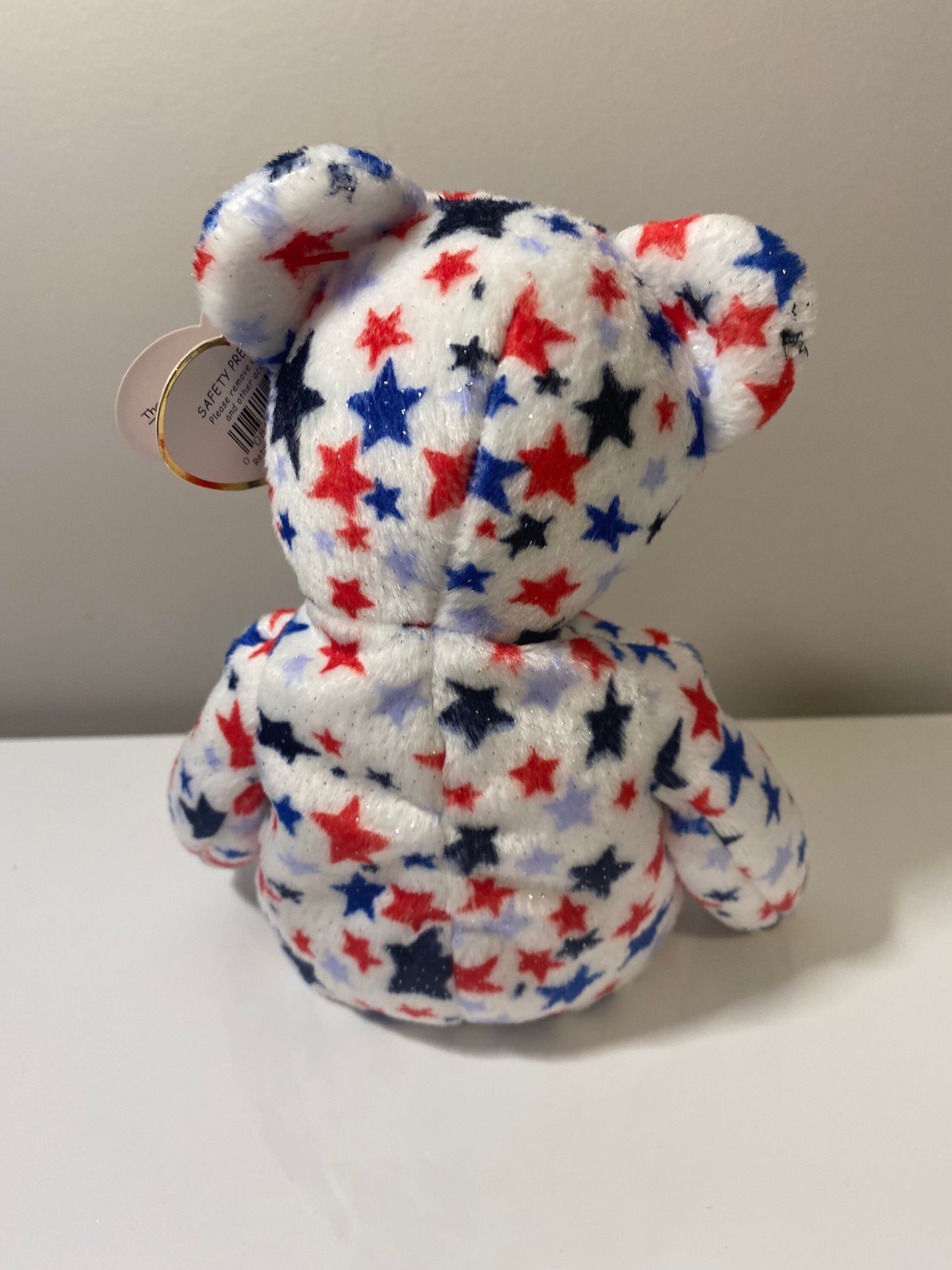 Ty Beanie Baby “Red, White, & Blue” the Patriotic Bear with Stars (8.5 inch)