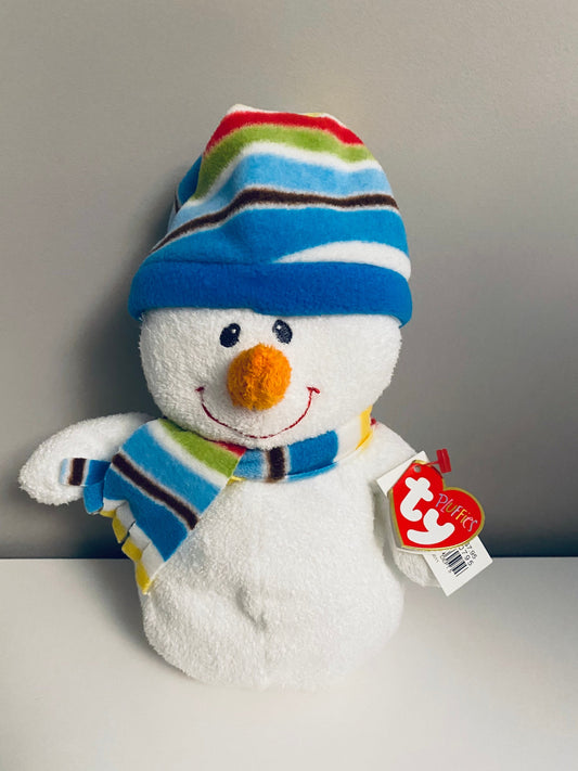 Ty Pluffies Collection “Blustery”  the Snowman (9 inch)