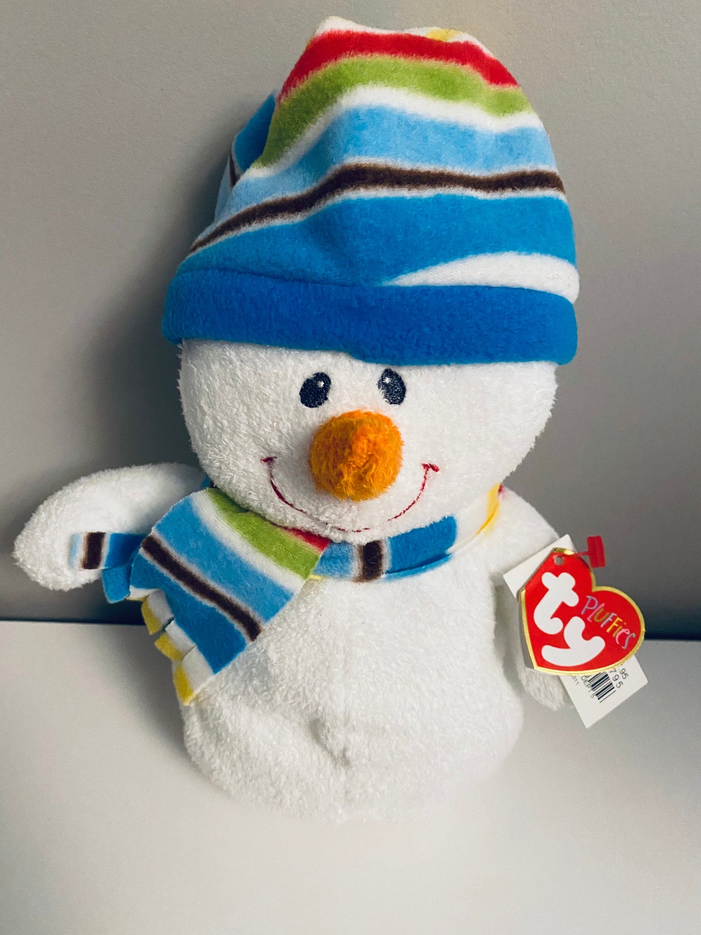 Ty Pluffies Collection “Blustery”  the Snowman (9 inch)