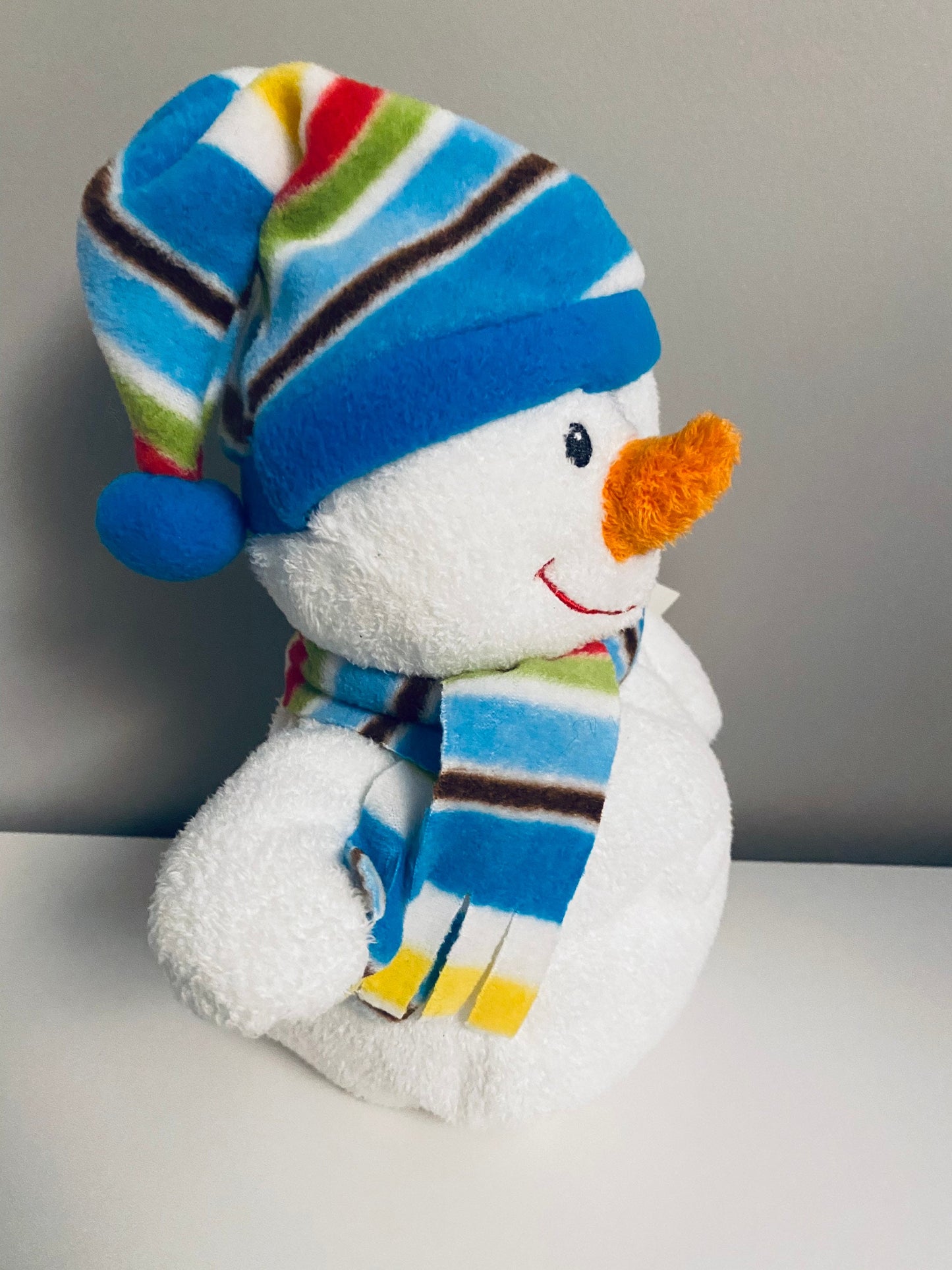 Ty Pluffies Collection “Blustery”  the Snowman (9 inch)