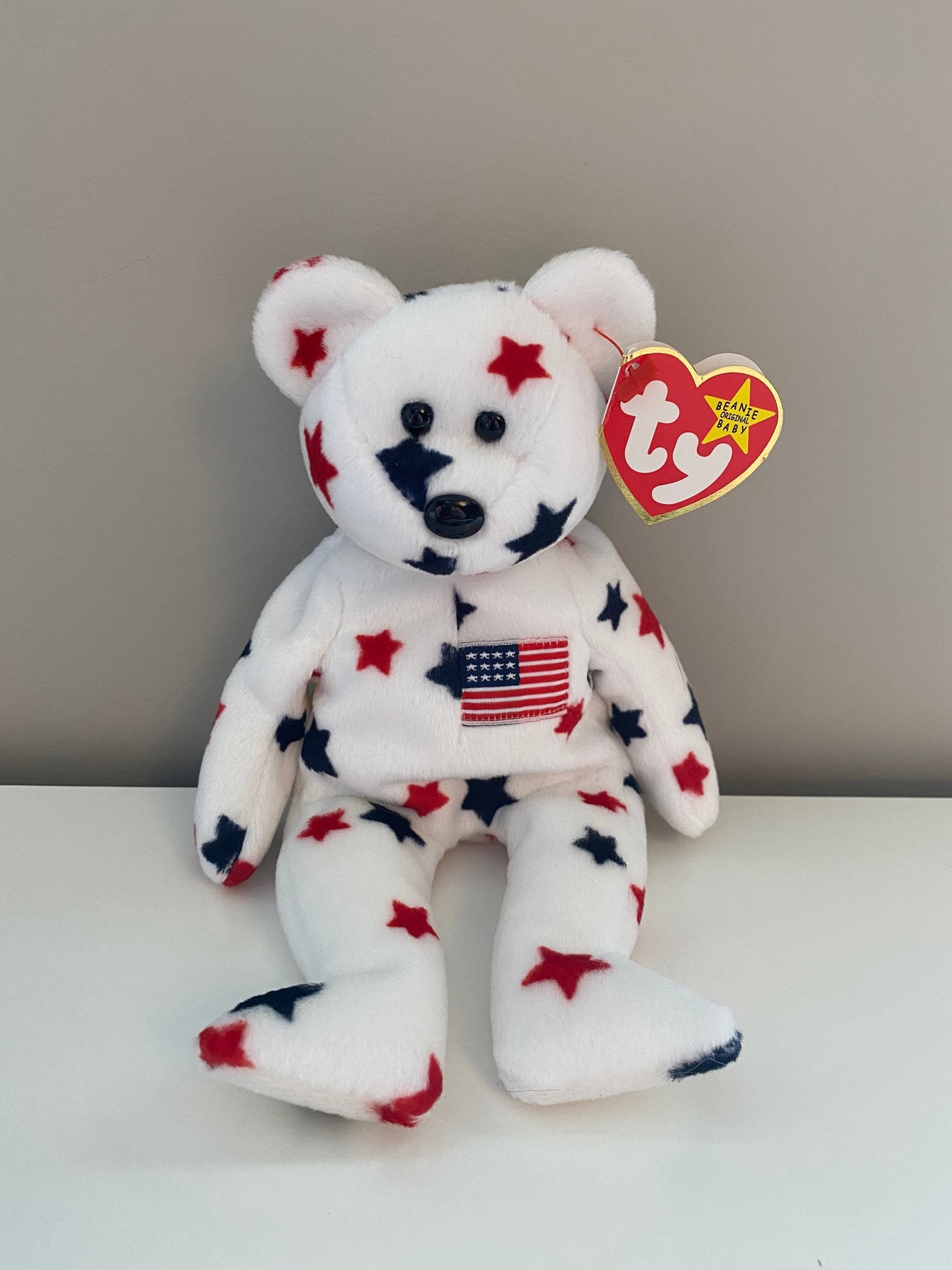 Ty Beanie Baby “Glory” the Independence Day Patriotic Bear! (8.5 inch)