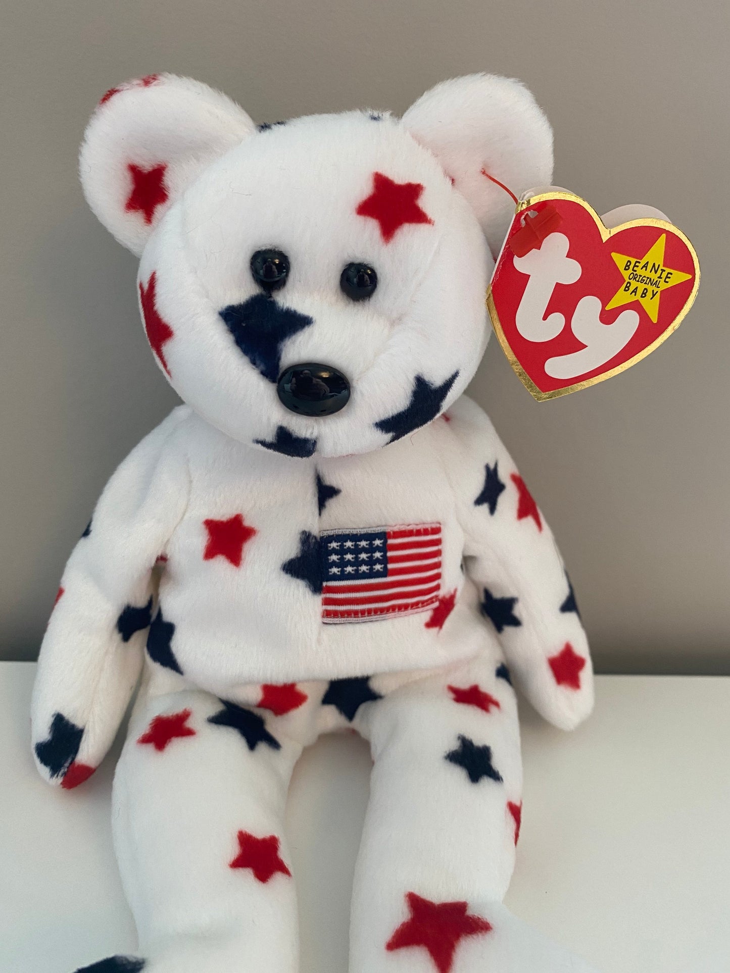 Ty Beanie Baby “Glory” the Independence Day Patriotic Bear! (8.5 inch)