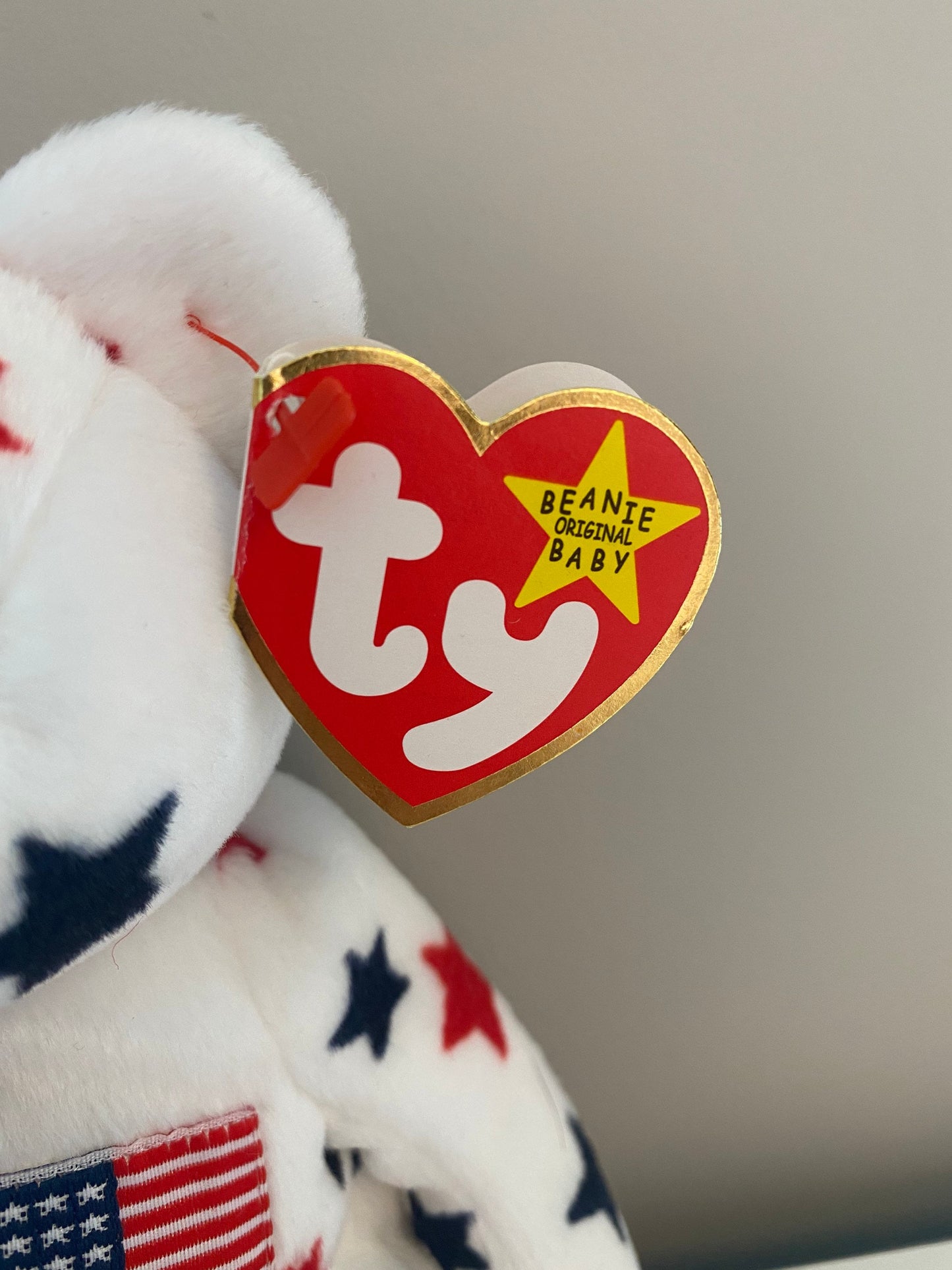 Ty Beanie Baby “Glory” the Independence Day Patriotic Bear! (8.5 inch)