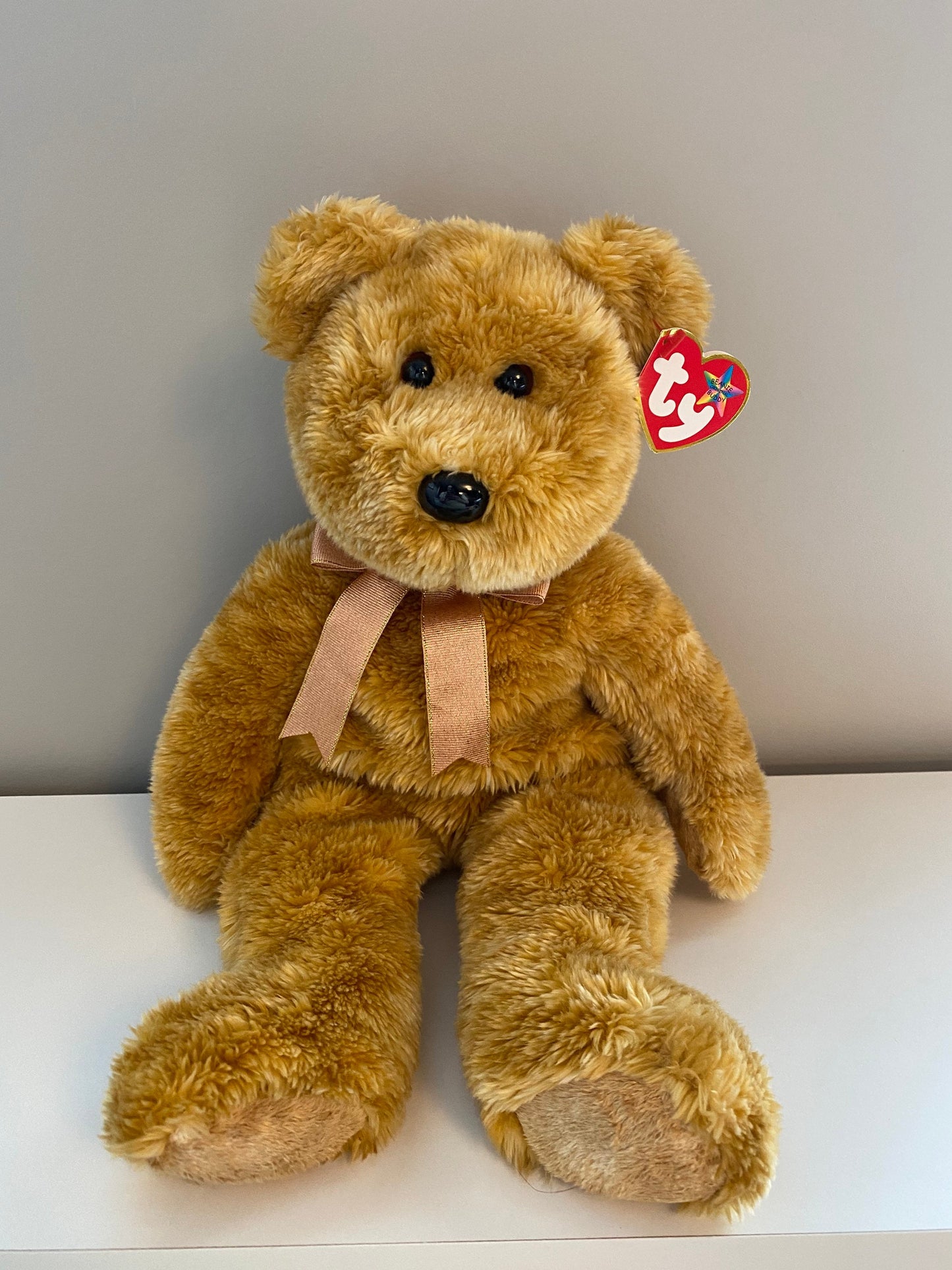 Ty Beanie Buddy “Cashew” the Bear  (15 inch)