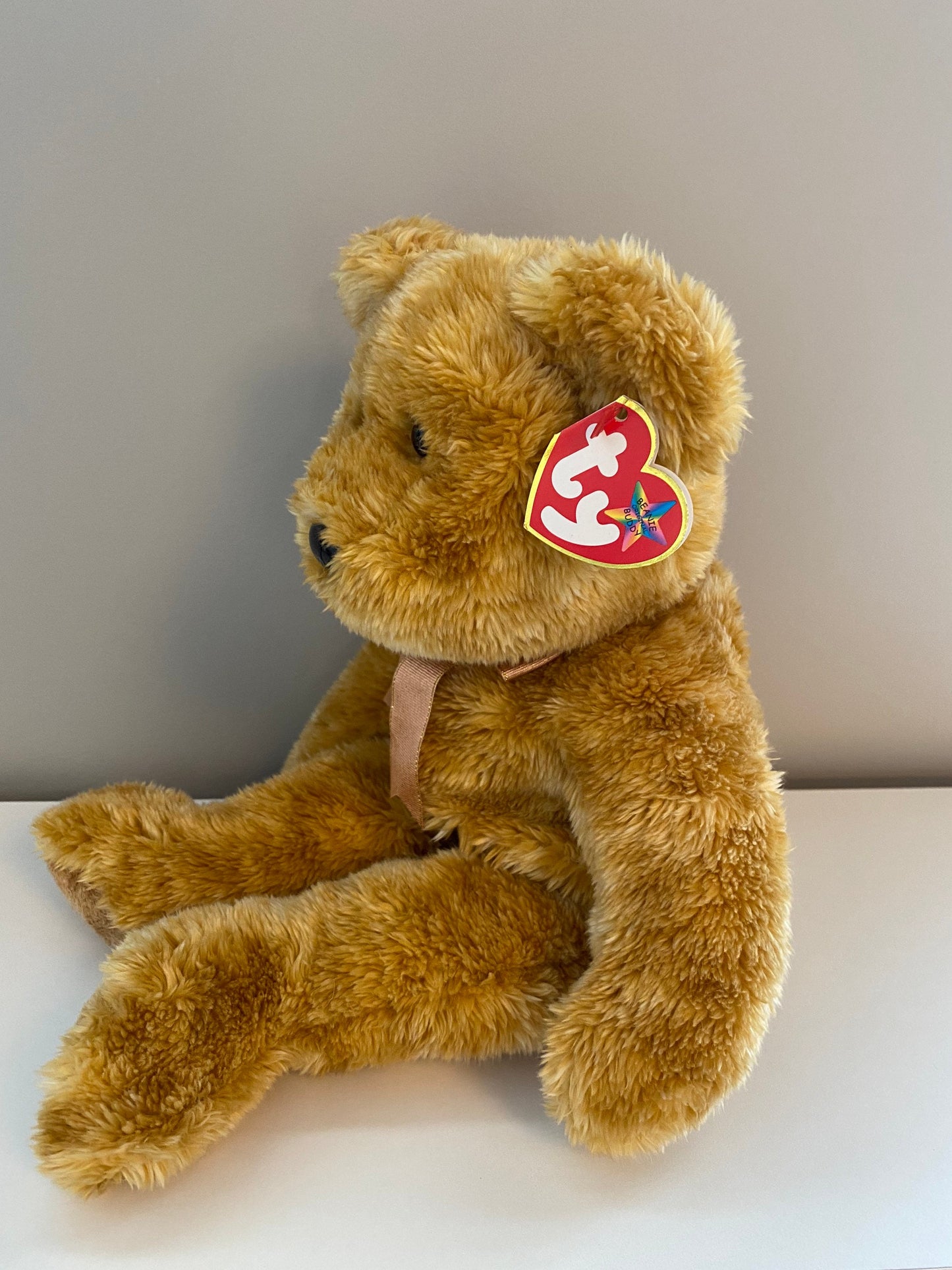 Ty Beanie Buddy “Cashew” the Bear  (15 inch)