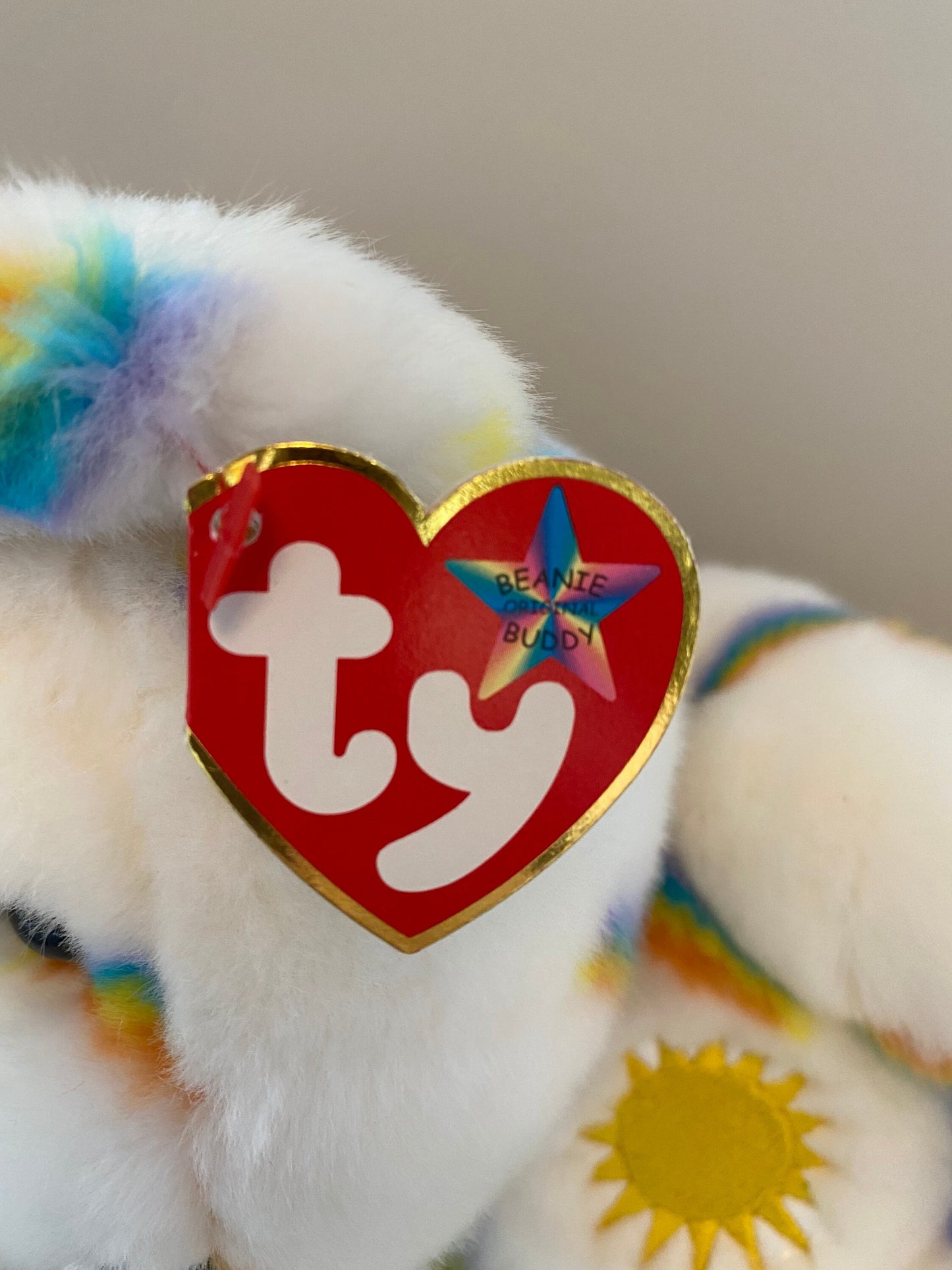 Ty Beanie Buddy “Cheery” the Sunshine Bear  (14 inch)