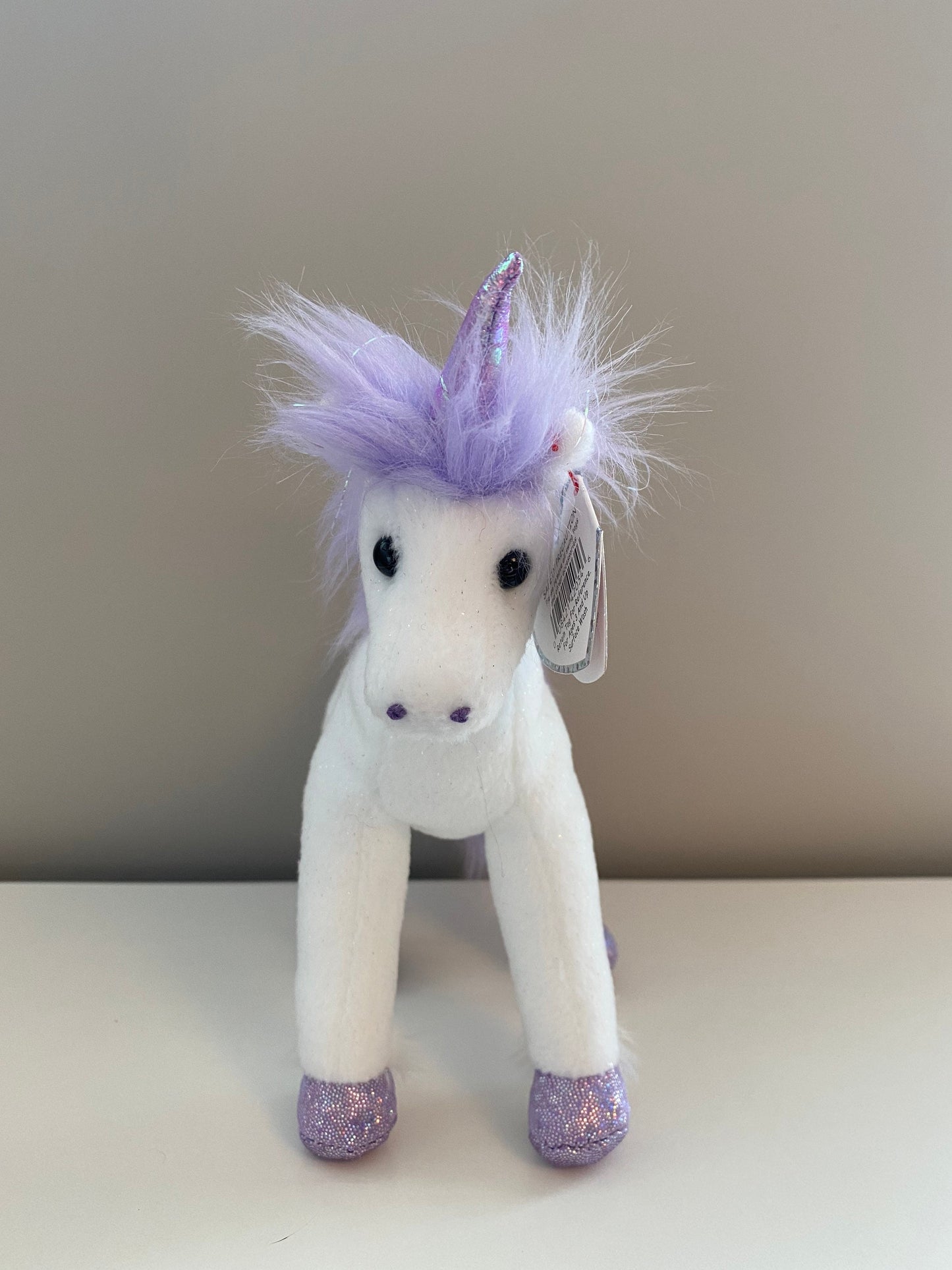 Ty Beanie Baby “Fable” the Purple and White Unicorn! (6.5 inch)