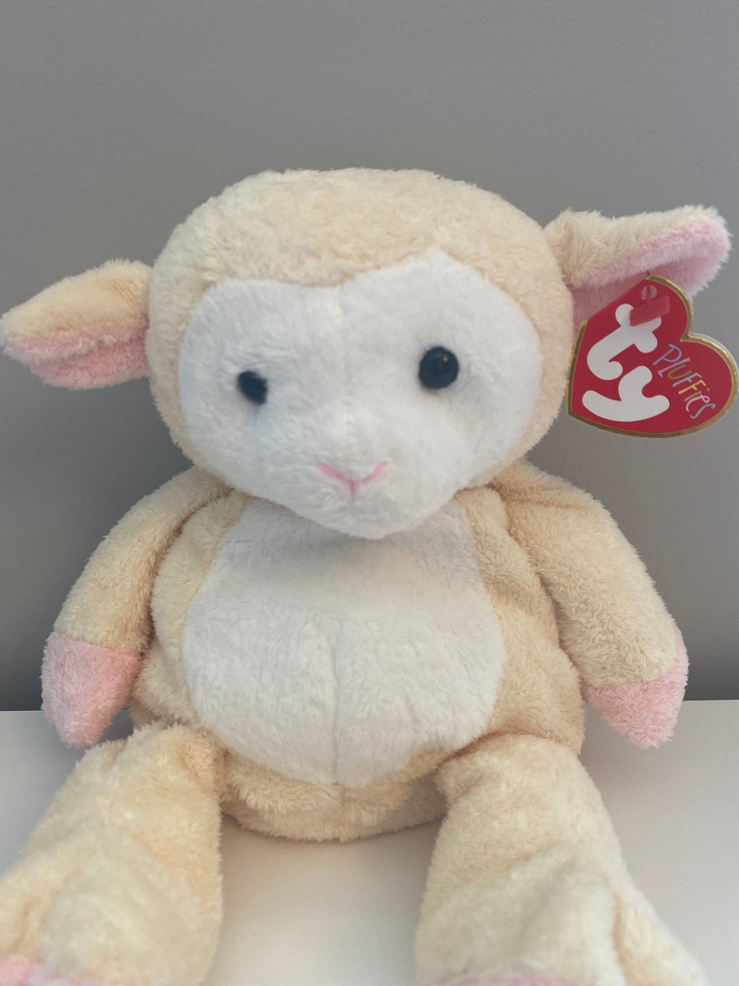 Ty Pluffies Collection “Shearly” the Adorable Lamb  RARE (11 inch)