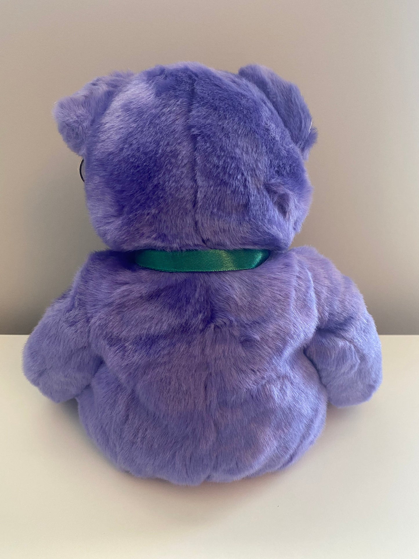 Ty Beanie Buddy “Employee Bear” the Purple Bear  (13.5 inch)