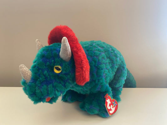 Ty Beanie Buddy “Hornsly” the Triceratops Dinosaur  (13.5 inch)