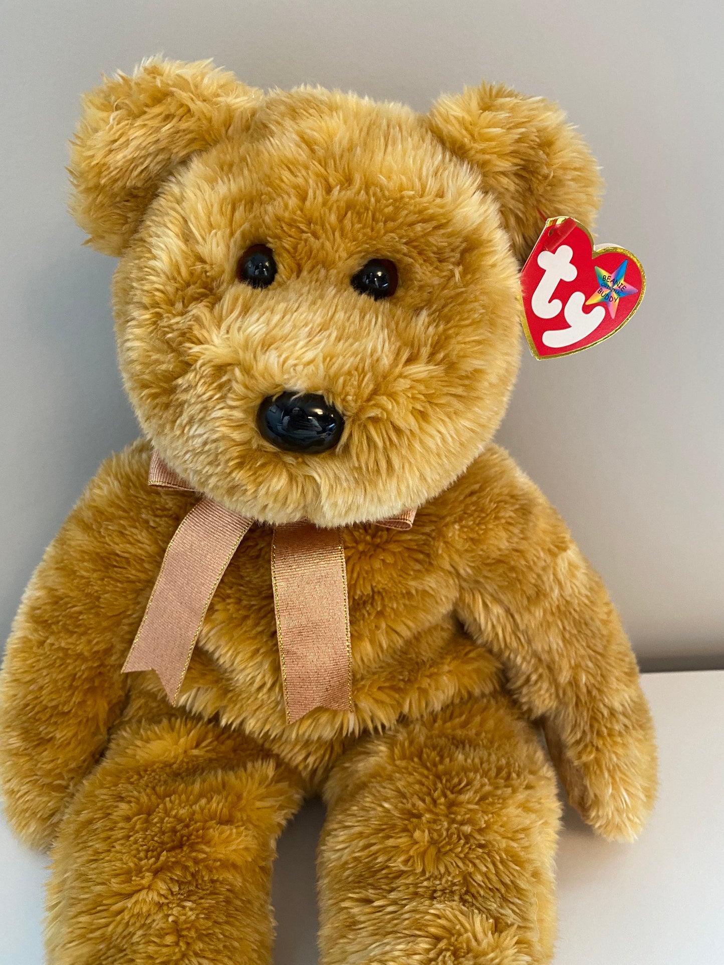 Ty Beanie Buddy “Cashew” the Bear  (15 inch)