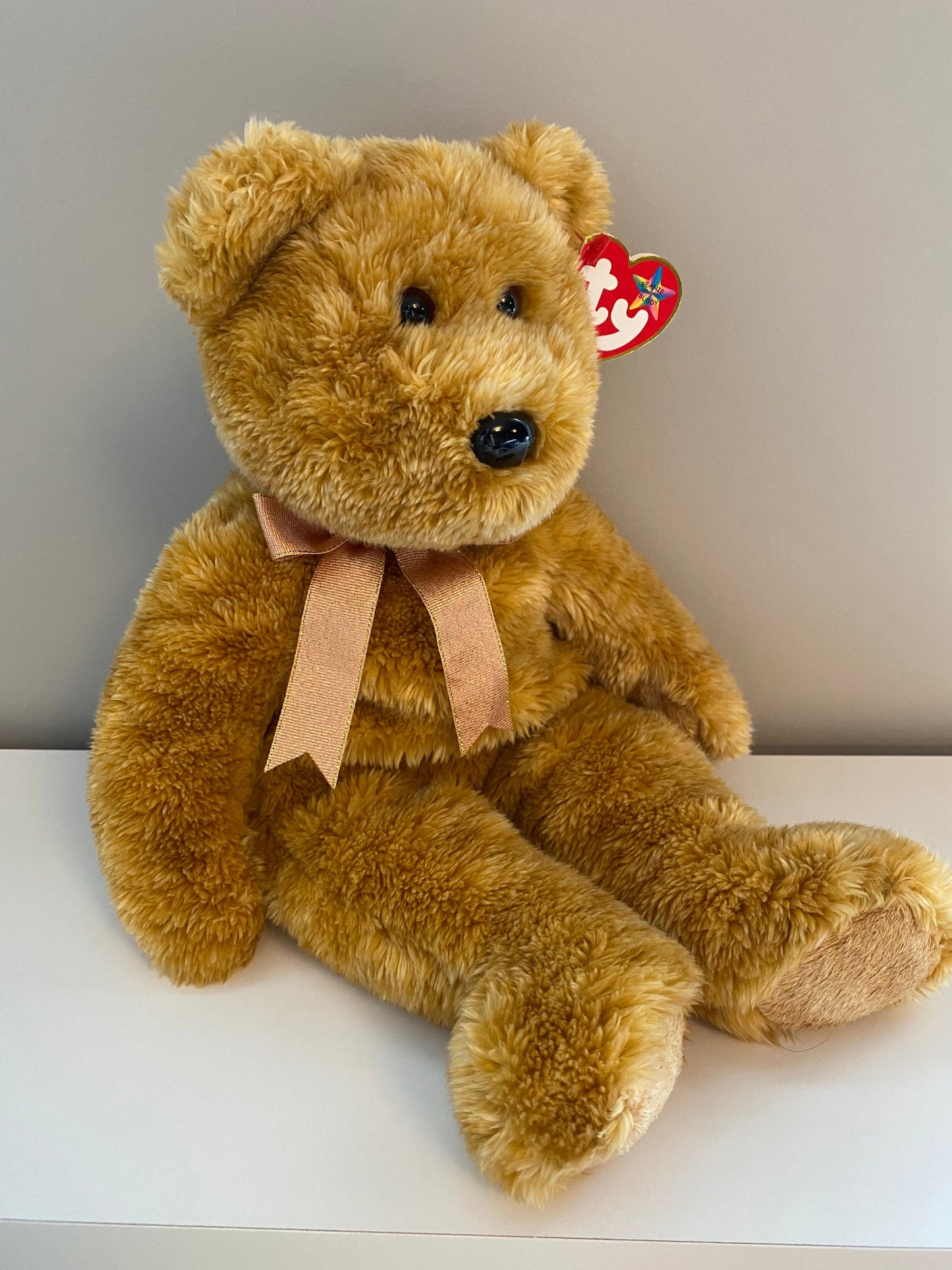 Ty Beanie Buddy “Cashew” the Bear  (15 inch)