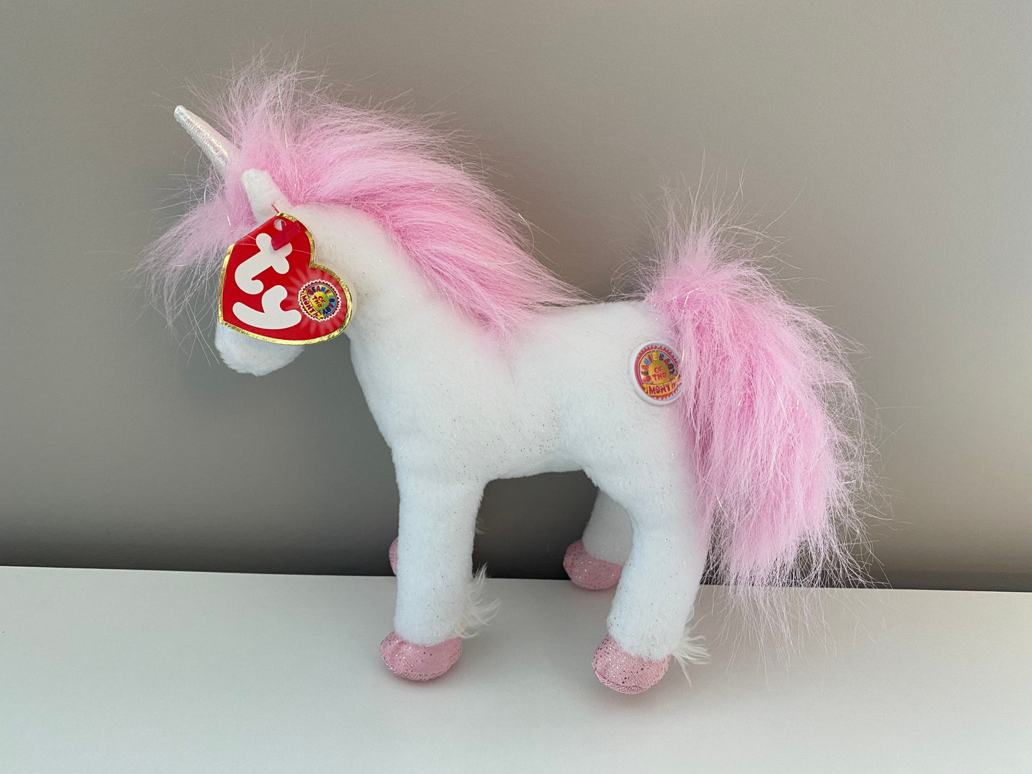 Ty Beanie Baby “Palace” the Pink Unicorn! Beanie Baby of the Month (7 inch)