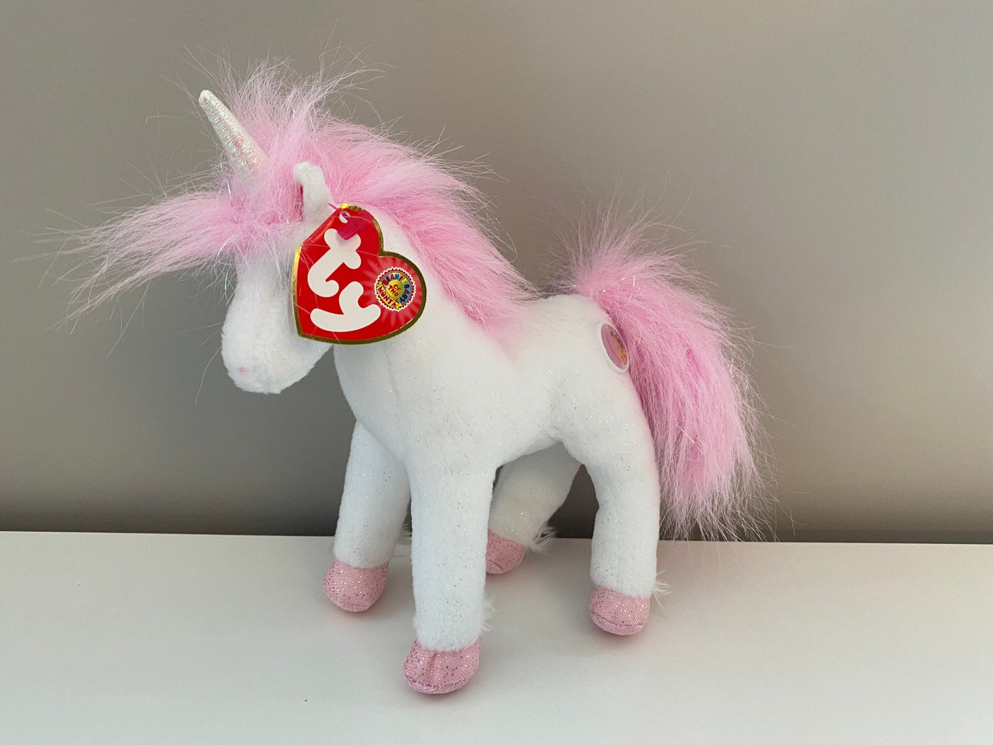 Ty Beanie Baby “Palace” the Pink Unicorn! Beanie Baby of the Month (7 inch)