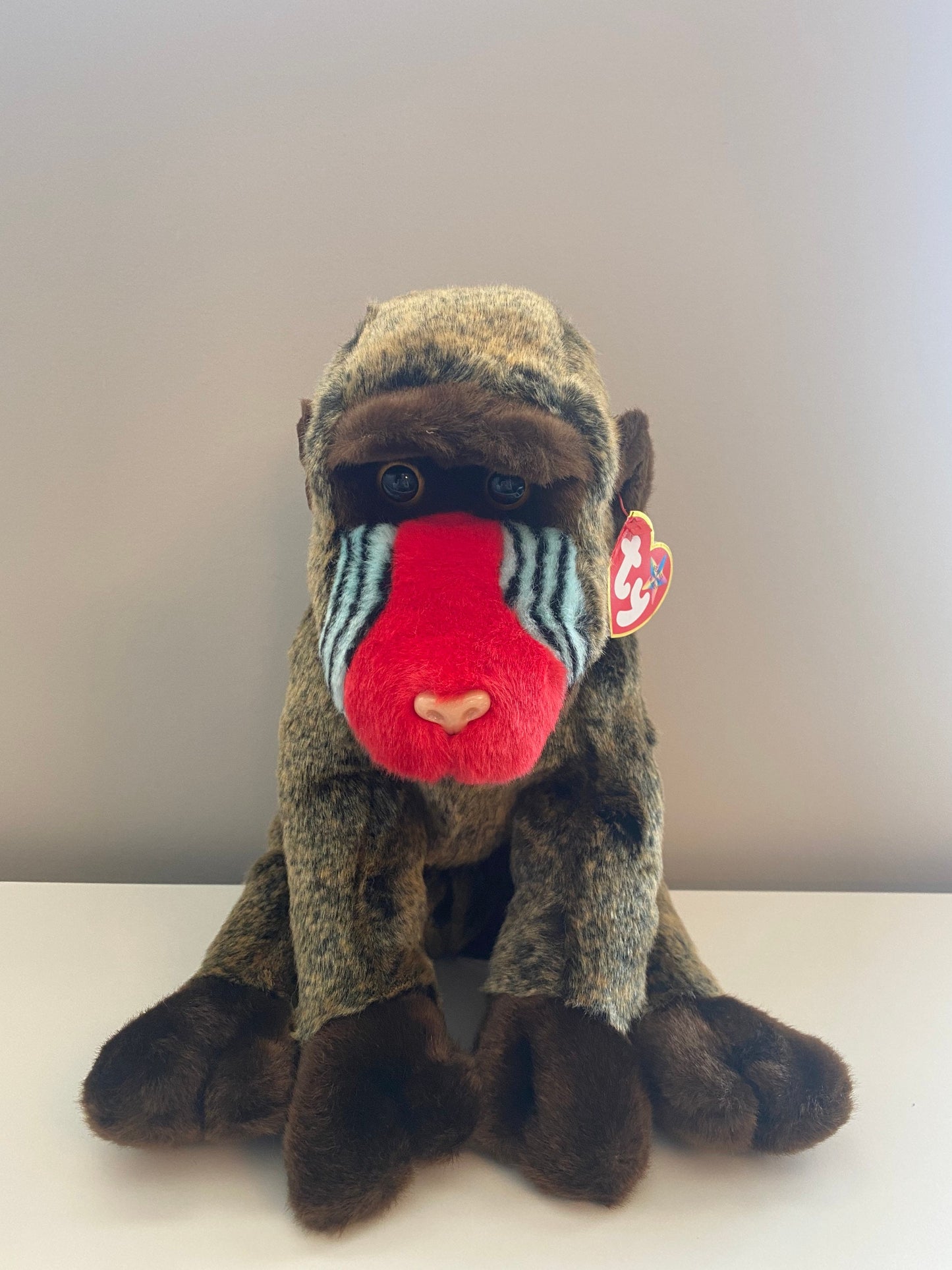 Ty Beanie Buddy Cheeks the Rainbow Butt Baboon!  (10.5 inch)