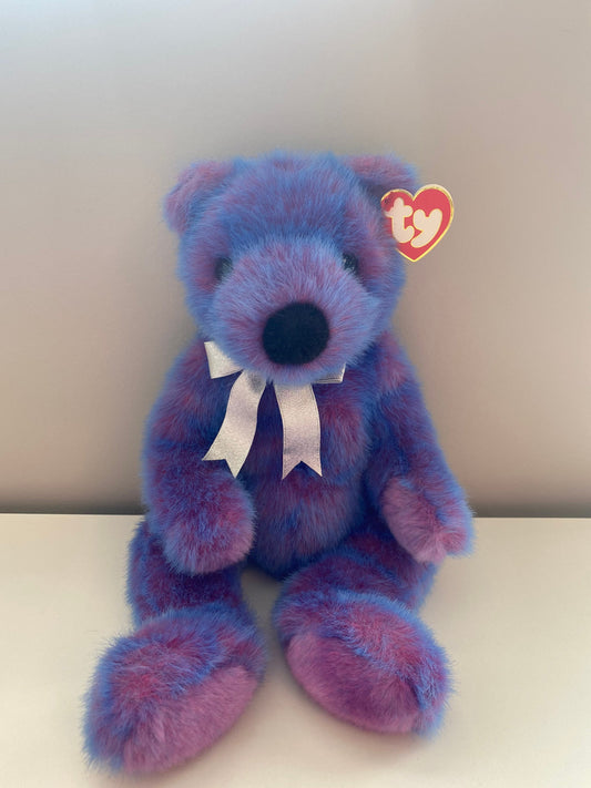 Ty Classics Collection “Purplebeary” the Adorable Purple and Blue Bear  (14.5 inch)