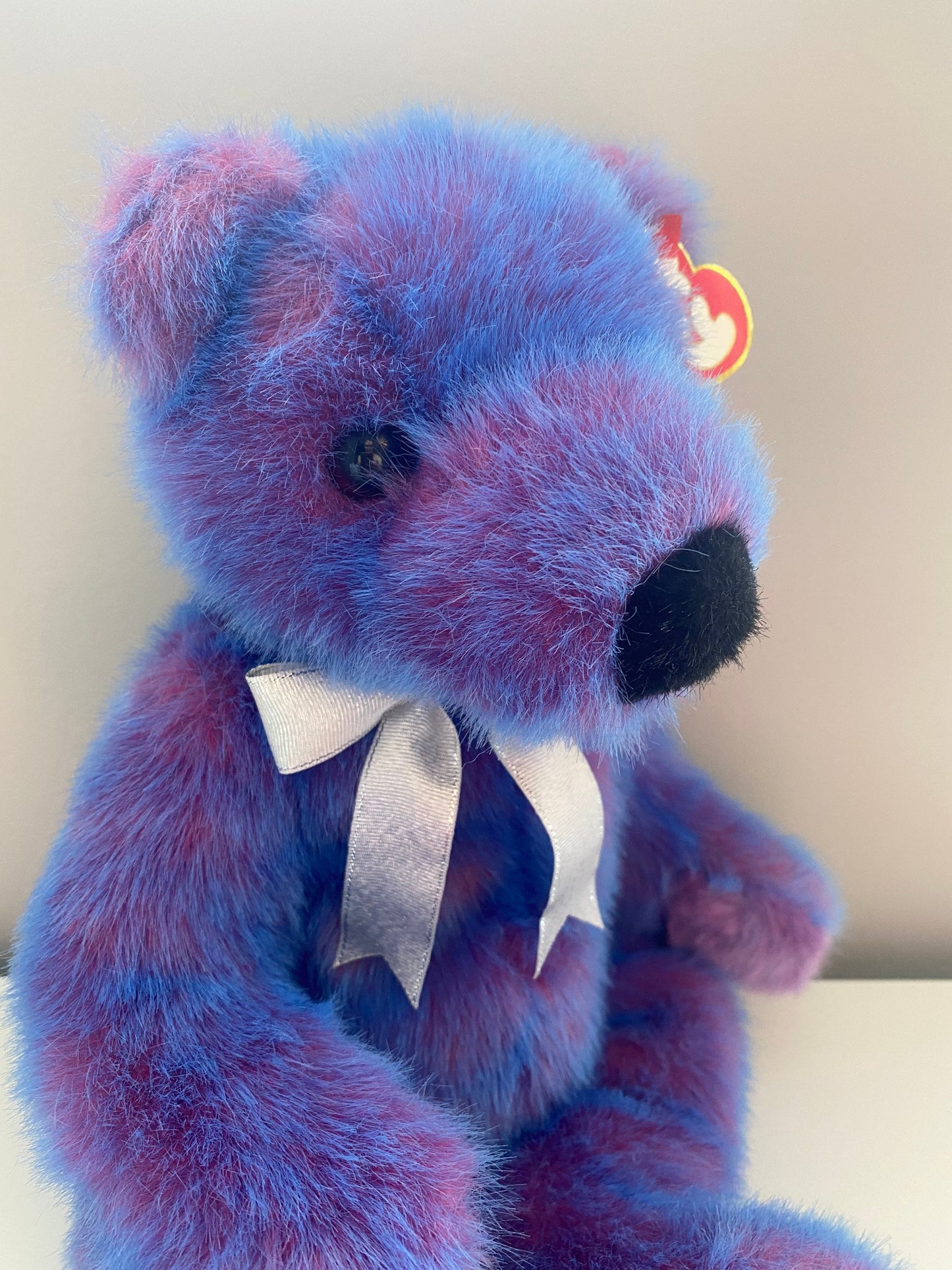 Ty Classics Collection “Purplebeary” the Adorable Purple and Blue Bear  (14.5 inch)