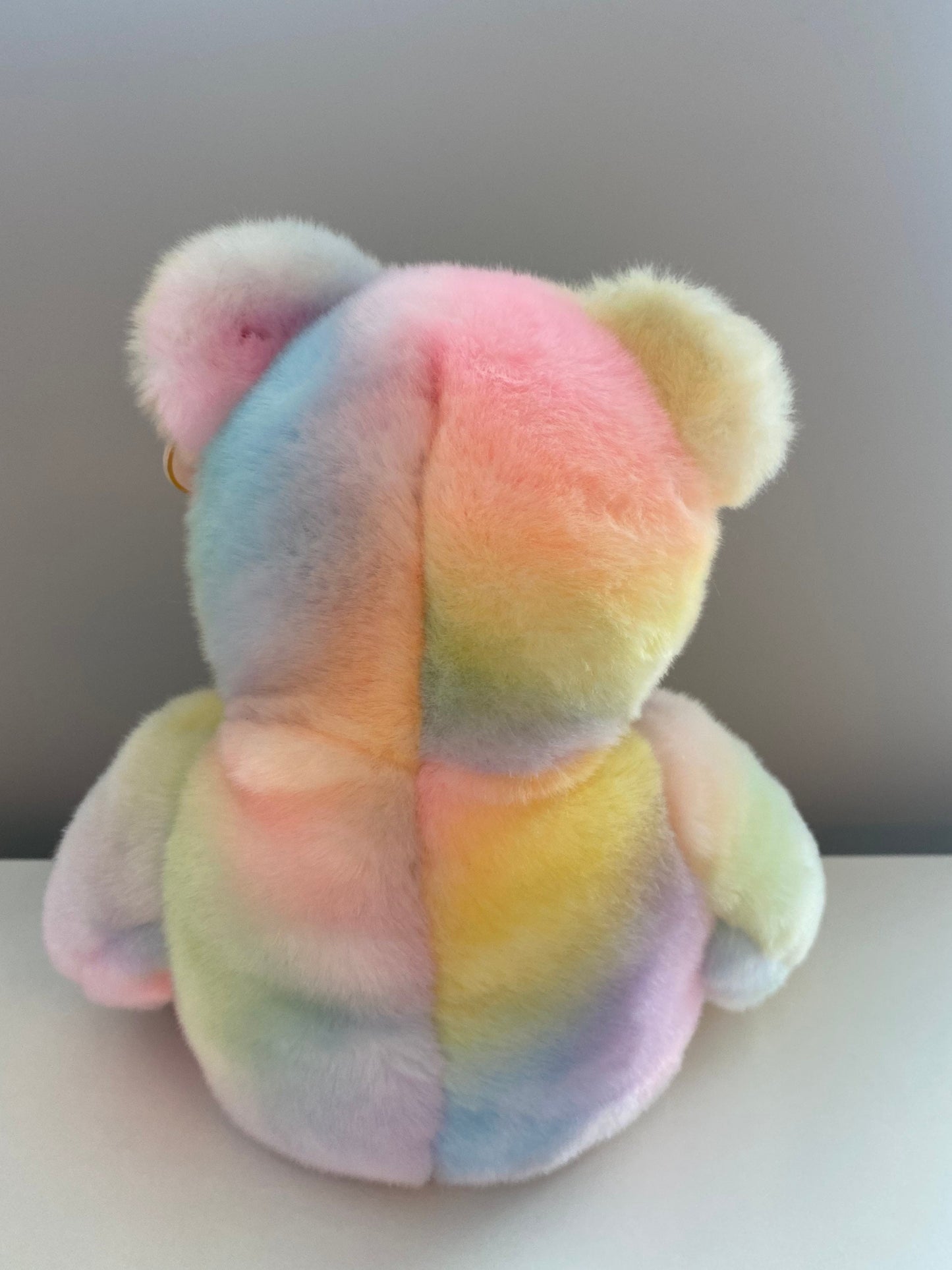 Ty Beanie Buddy “Peace” the Tie-Dye Beanie Buddy Bear - Pastel Colouring - Exact Colours Vary (13.5 inch)